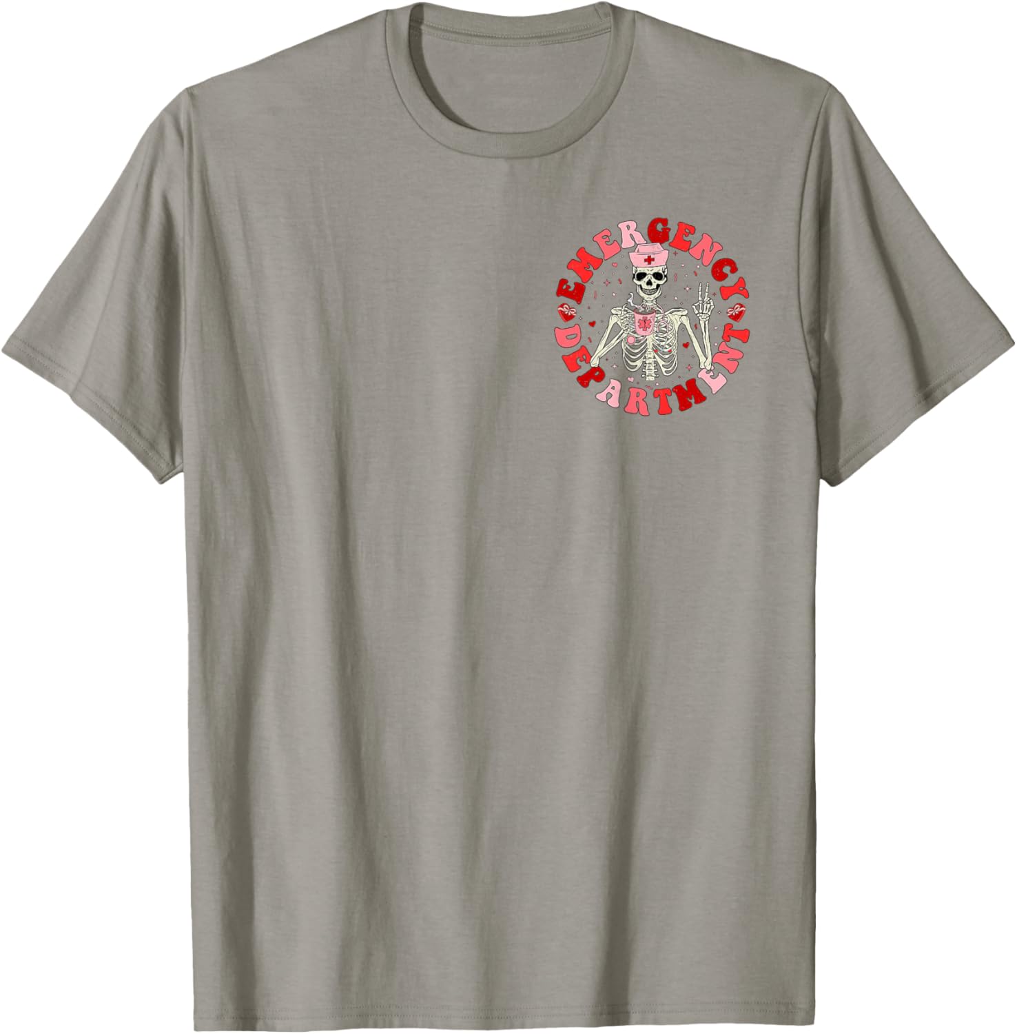 Emergency Department Skeleton ER Valentine's Day T-Shirt for Fun Lovers - 10