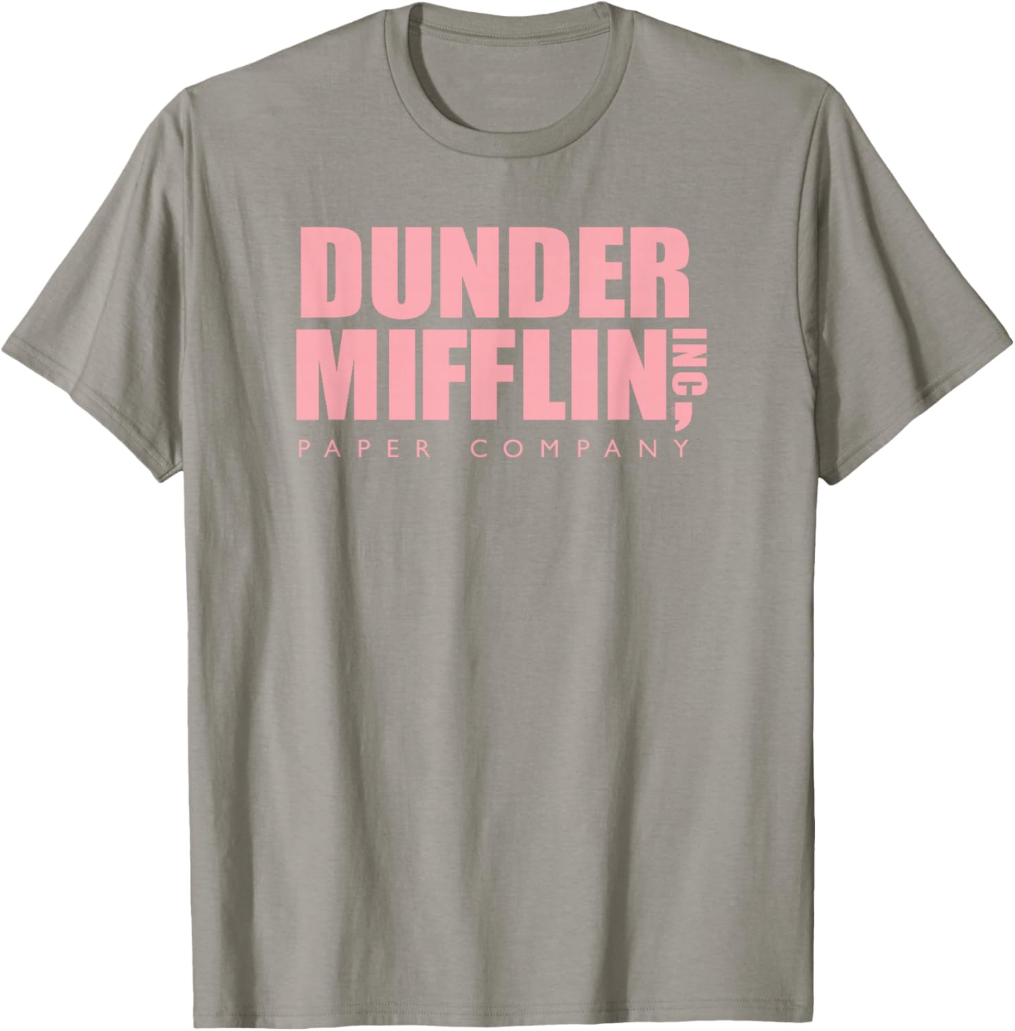 Pink Dunder Mifflin Logo T-Shirt for Office Fans - Fun Casual Wear - 6