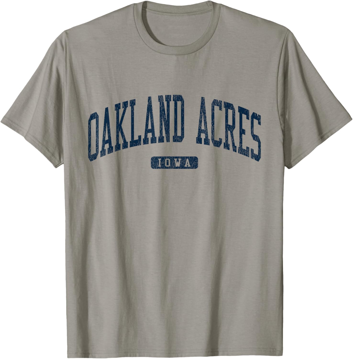 Oakland Acres Iowa College Style Blue T-Shirt for Casual Wear - 4