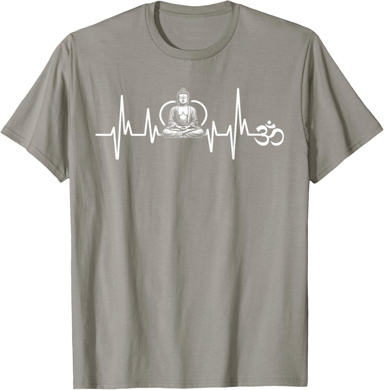 Om Heartbeat Funny Sacred Ohm Yoga Meditation Cool T-Shirt for Him & Her - 26