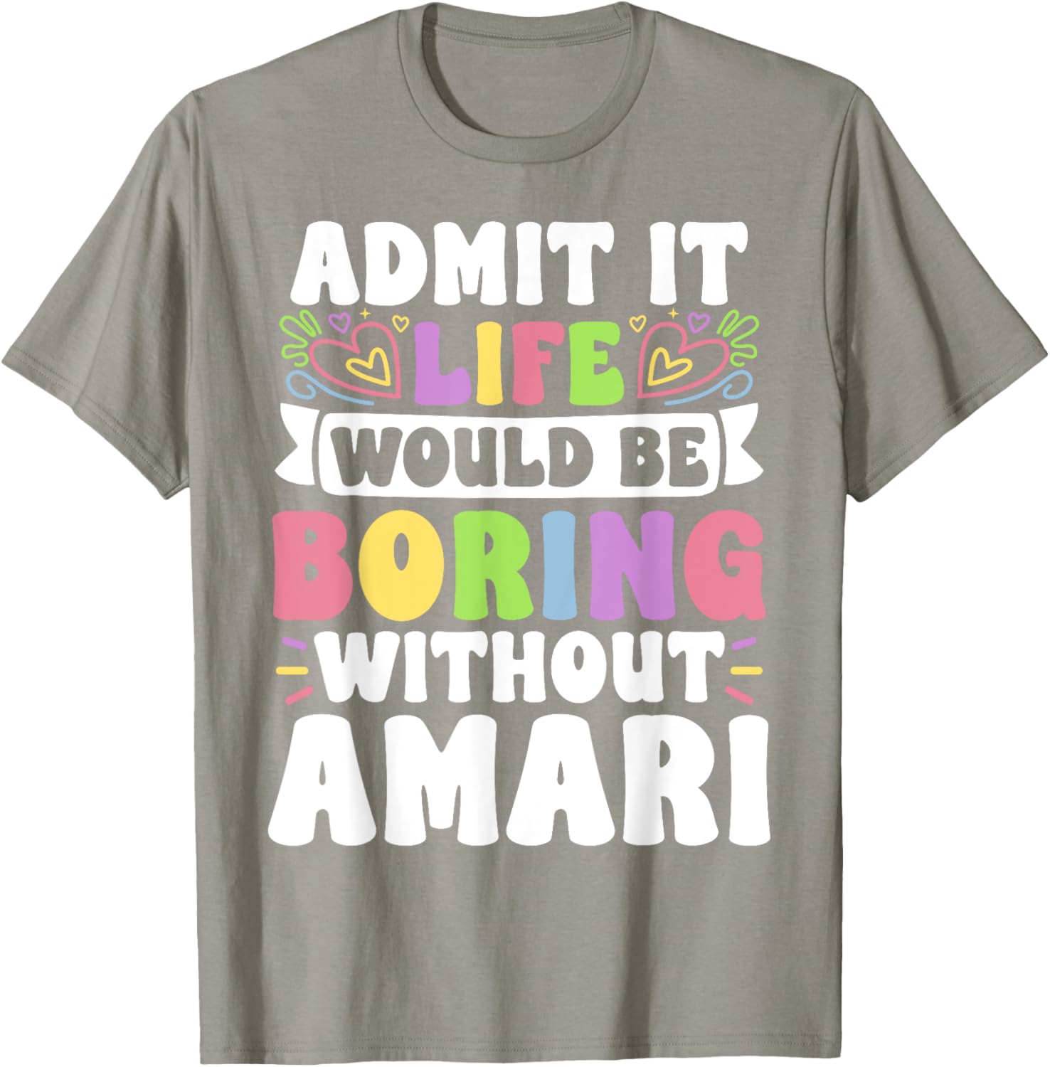 Amari Personalized Family T-Shirt with Funny Saying for Every Occasion - 6