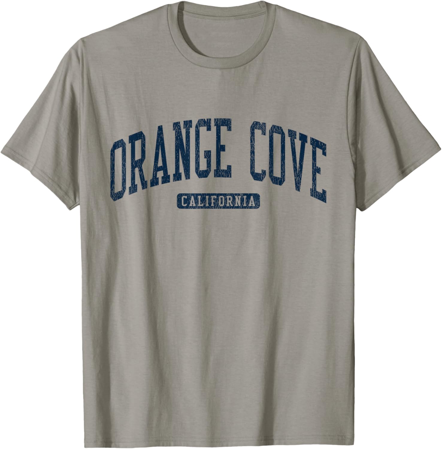 Orange Cove California College Style Blue T-Shirt for Students and Alumni - 3