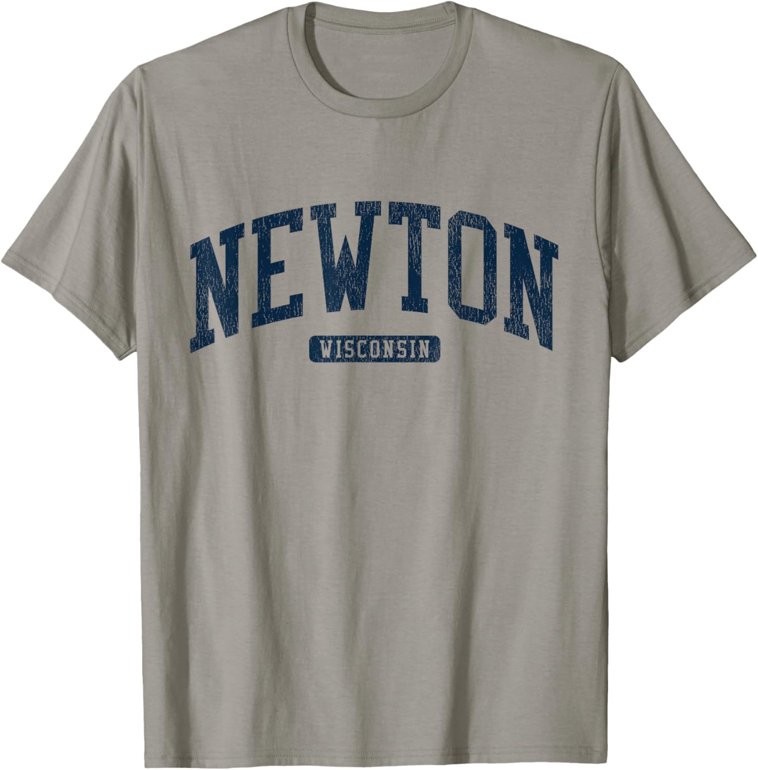 Newton Wisconsin College University Style Blue T-Shirt for Men and Women - 17