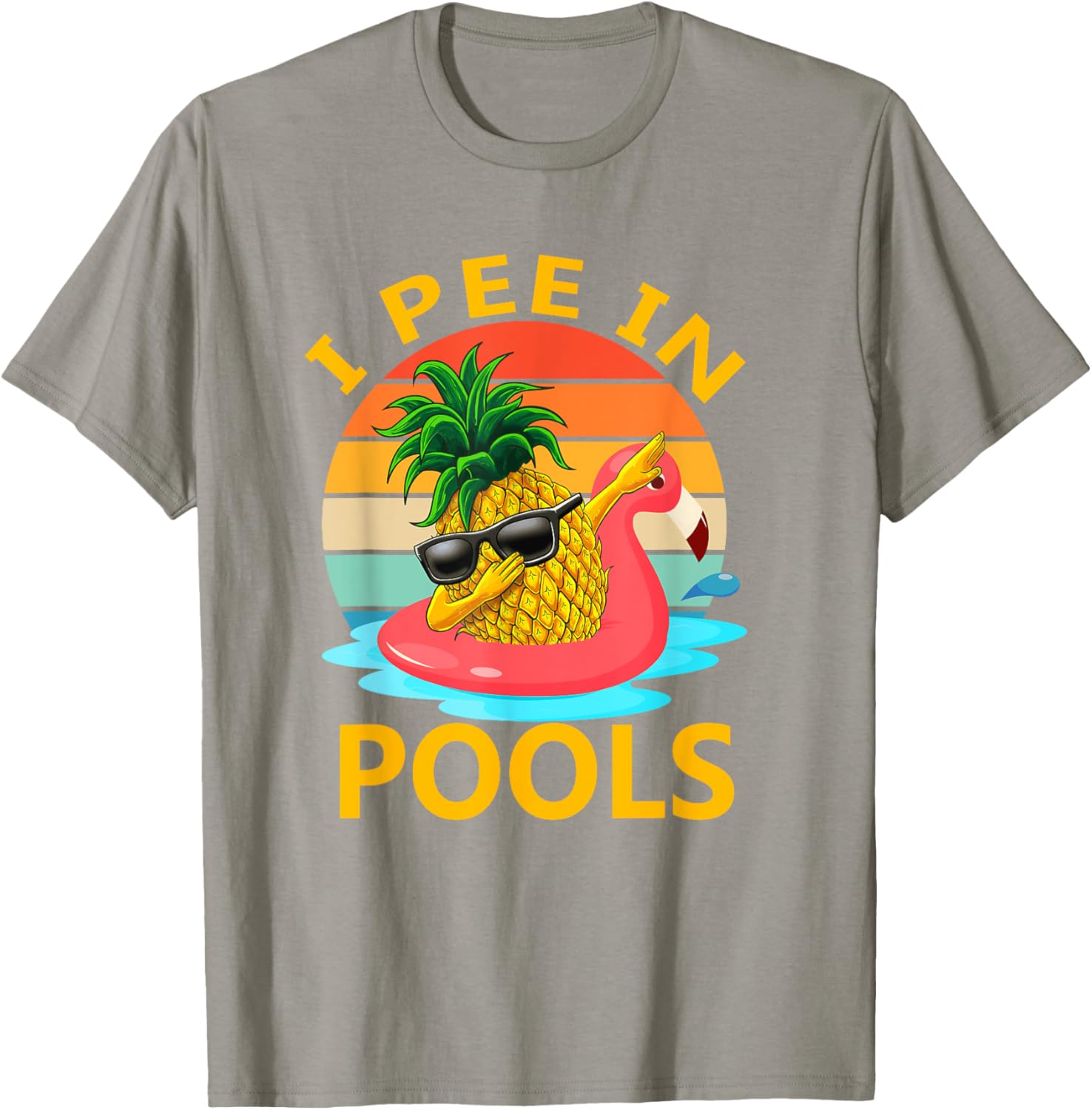 Funny I Pee In Pools Swimming Joke T-Shirt for Summer Pool Parties - 7