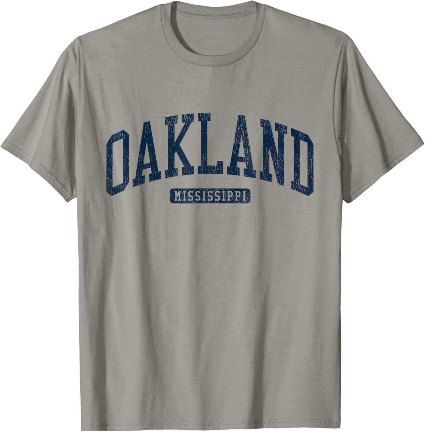 Oakland Mississippi College University Style Blue T-Shirt for Students - 4