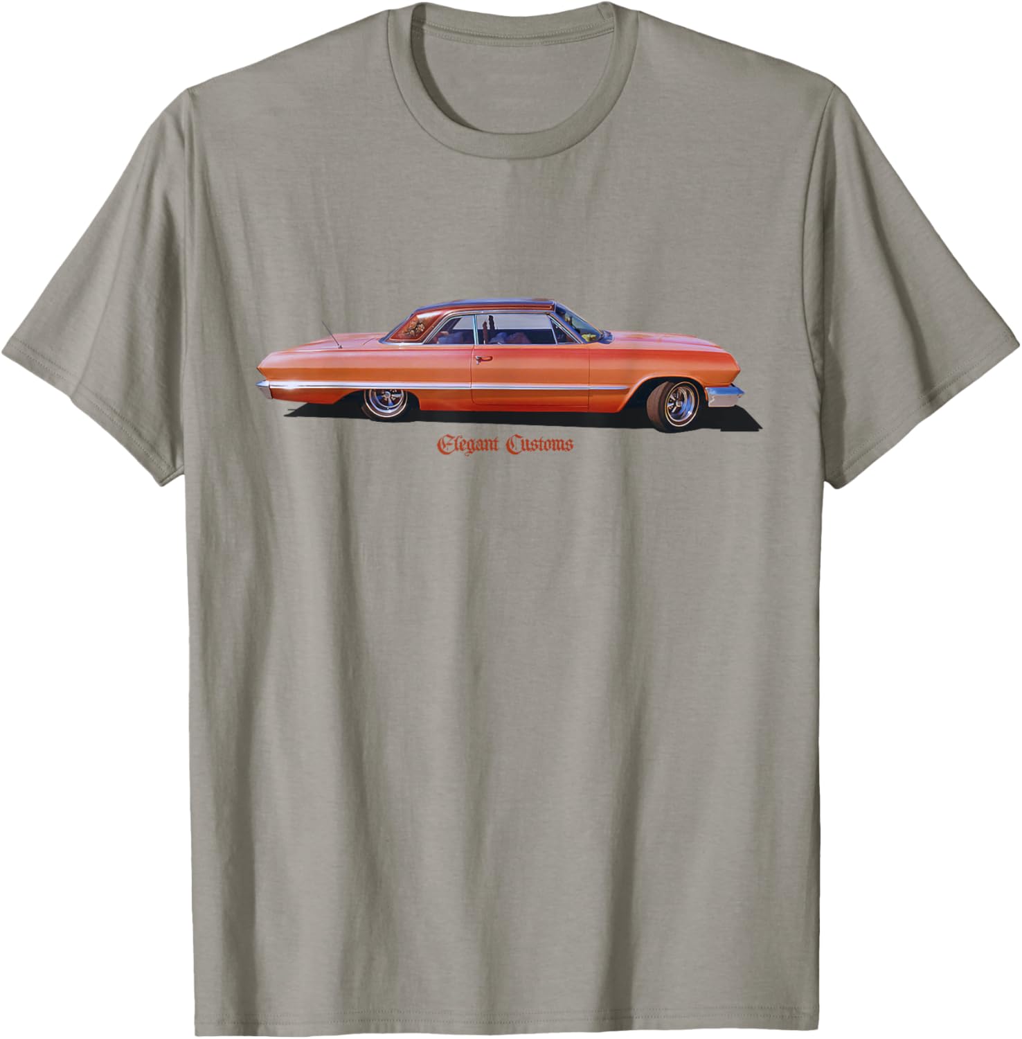 1963 Impala Tangerine Dream Low Rider Kustom T-Shirt for Car Lovers - 9