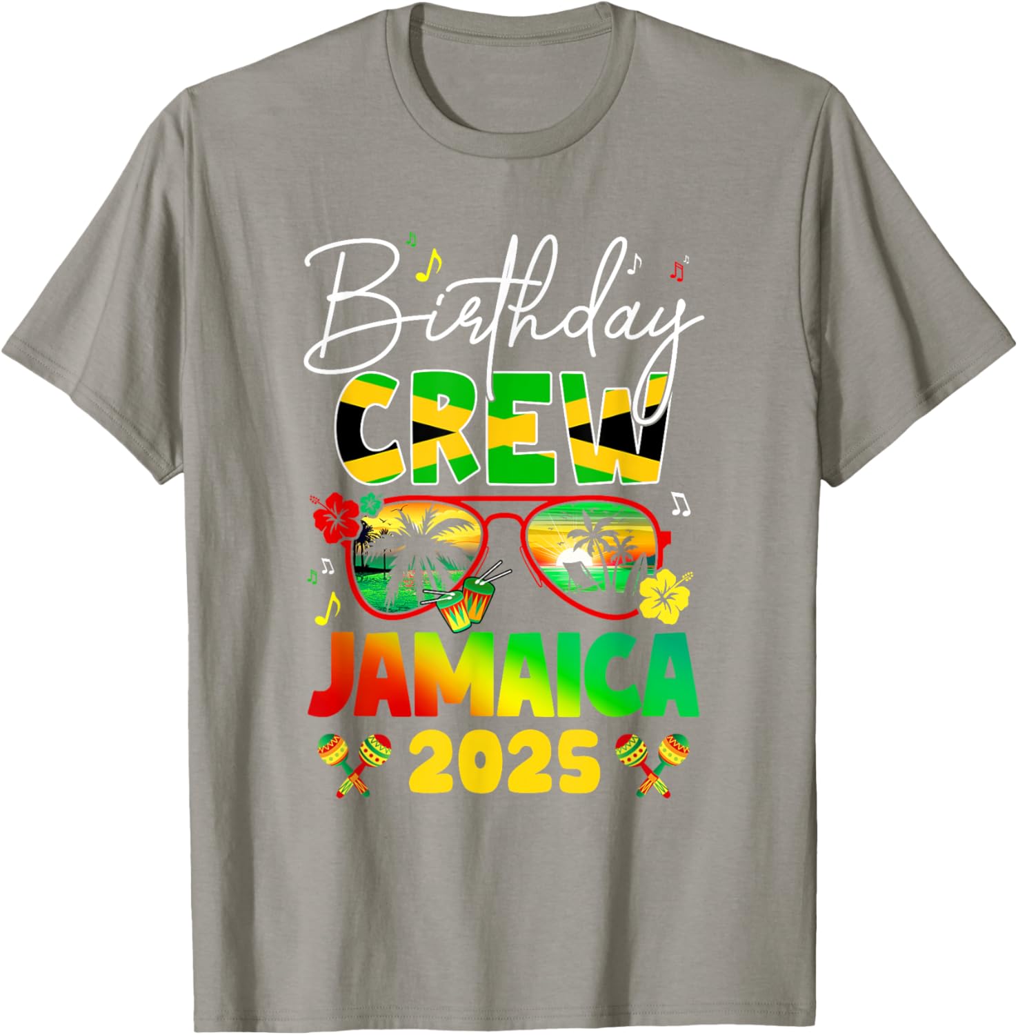 Birthday Crew Jamaica 2025 Birthday Girl Matching T-Shirt for Fun Parties - 6