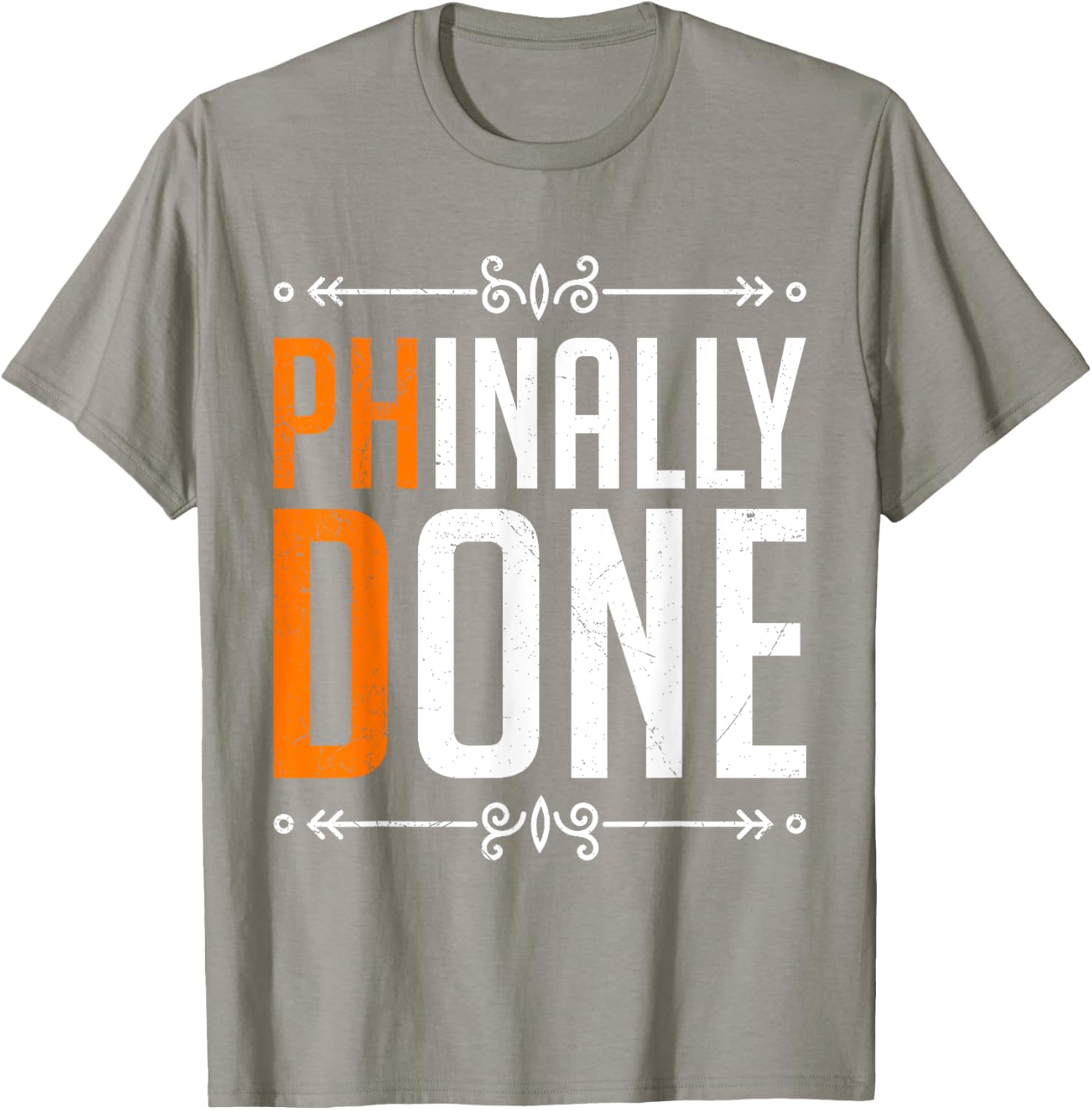 Doctorate PHINALLY DONE Funny Dissertation T-Shirt for Graduates - 1