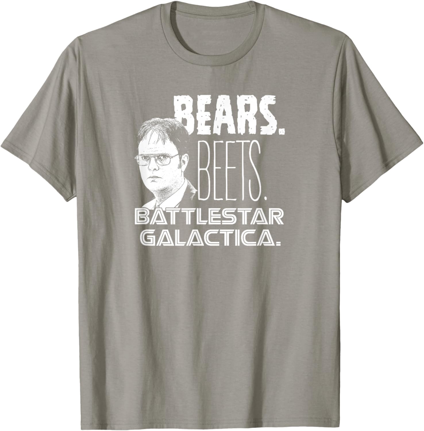 Office Bears Beets Dwight Head T-Shirt for Fun and Casual Wear - 1