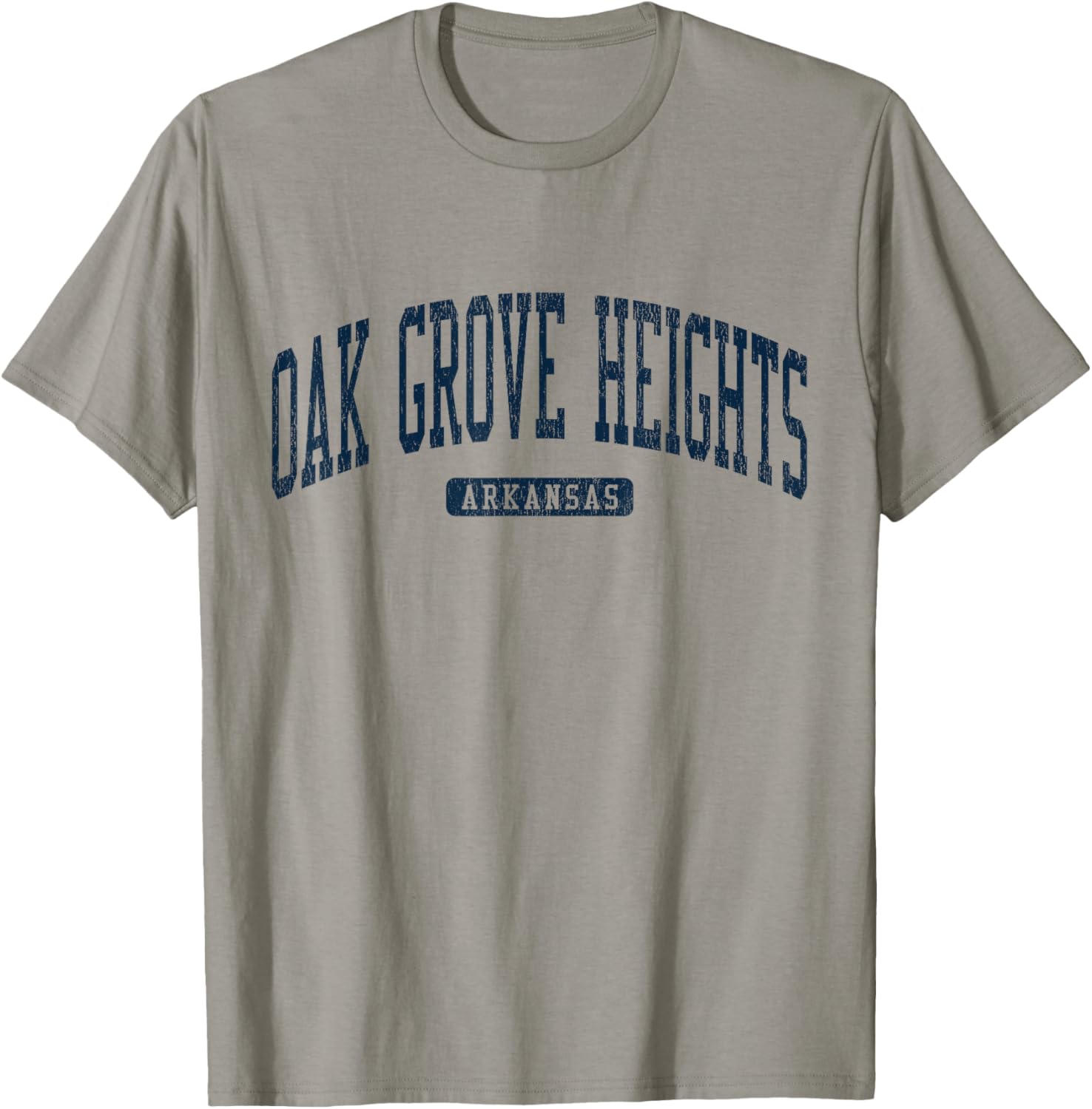 Oak Grove Heights Arkansas College Blue T-Shirt for Students and Fans - 1