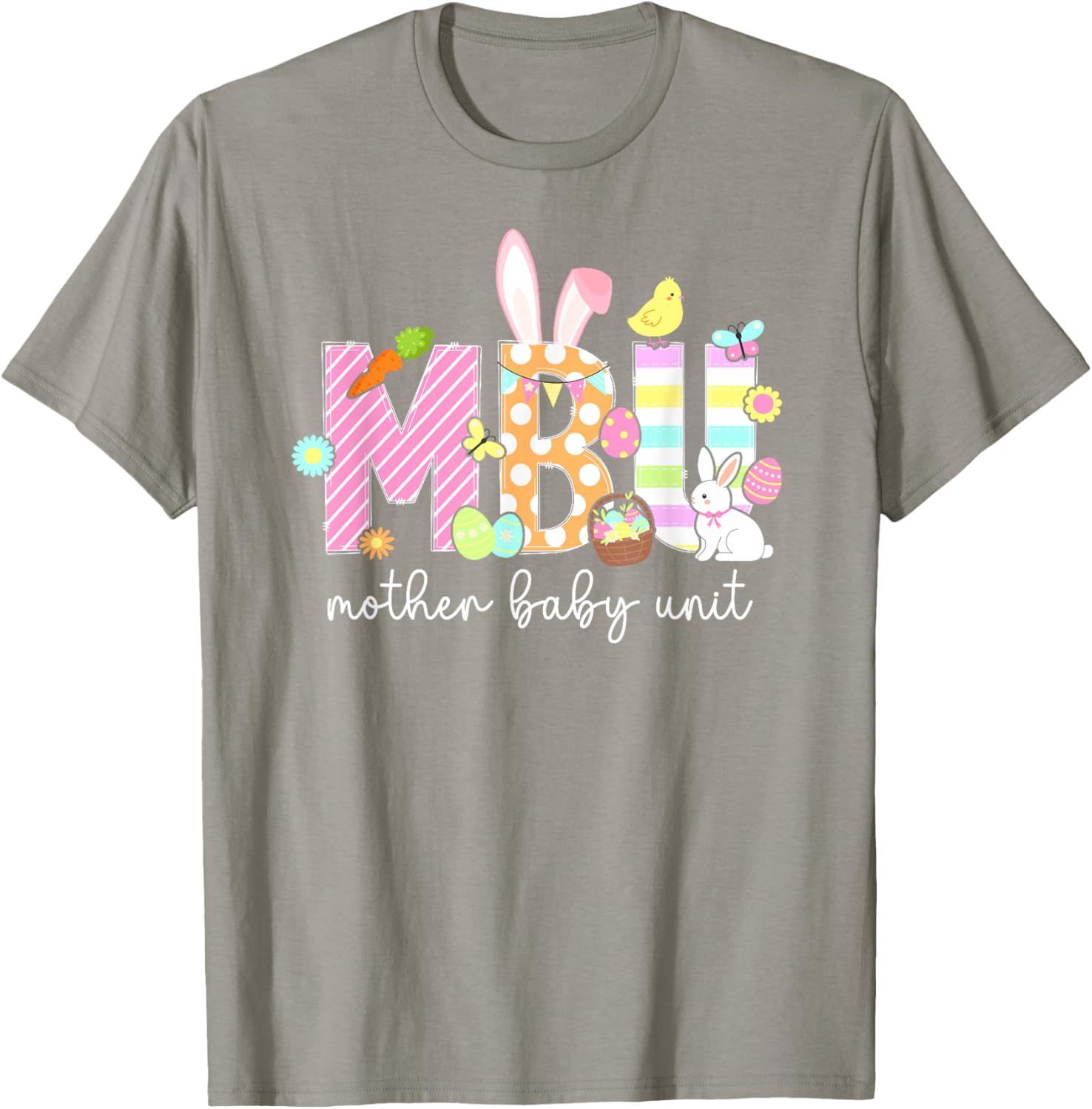 Easter Bunny T-Shirt for Nurses - Cute Mother Baby Unit Design - 12