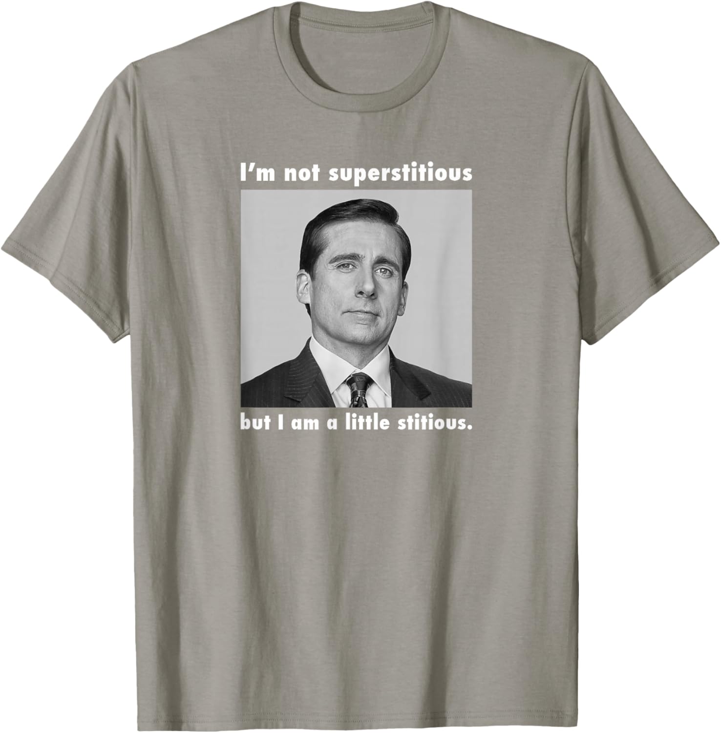 Funny Not Superstitious T-Shirt for Office Wear - Unique Graphic Tee - 4