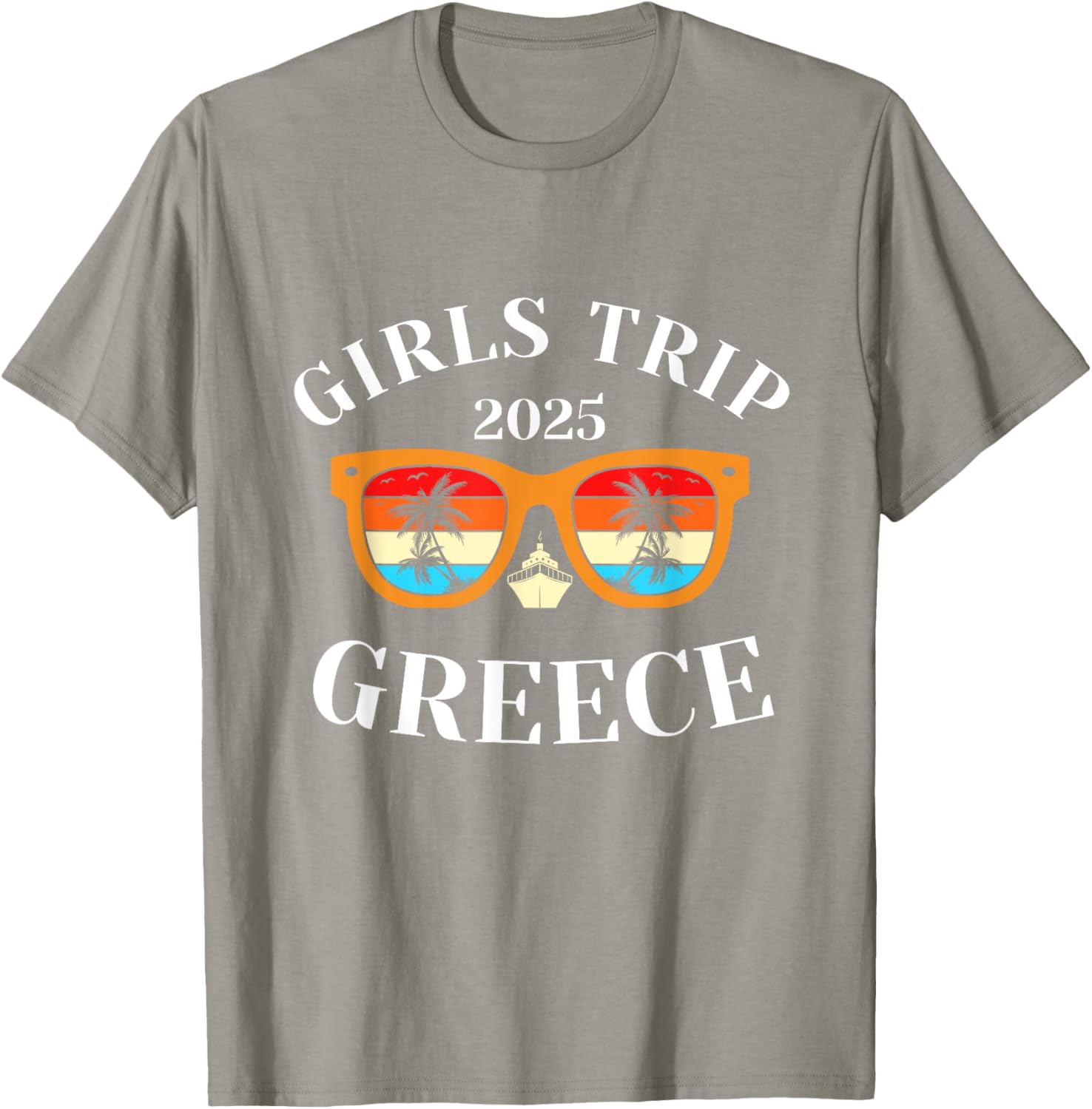 Girls Trip 2025 Greece Vacation T-Shirt for Fun Travel Adventures - 4