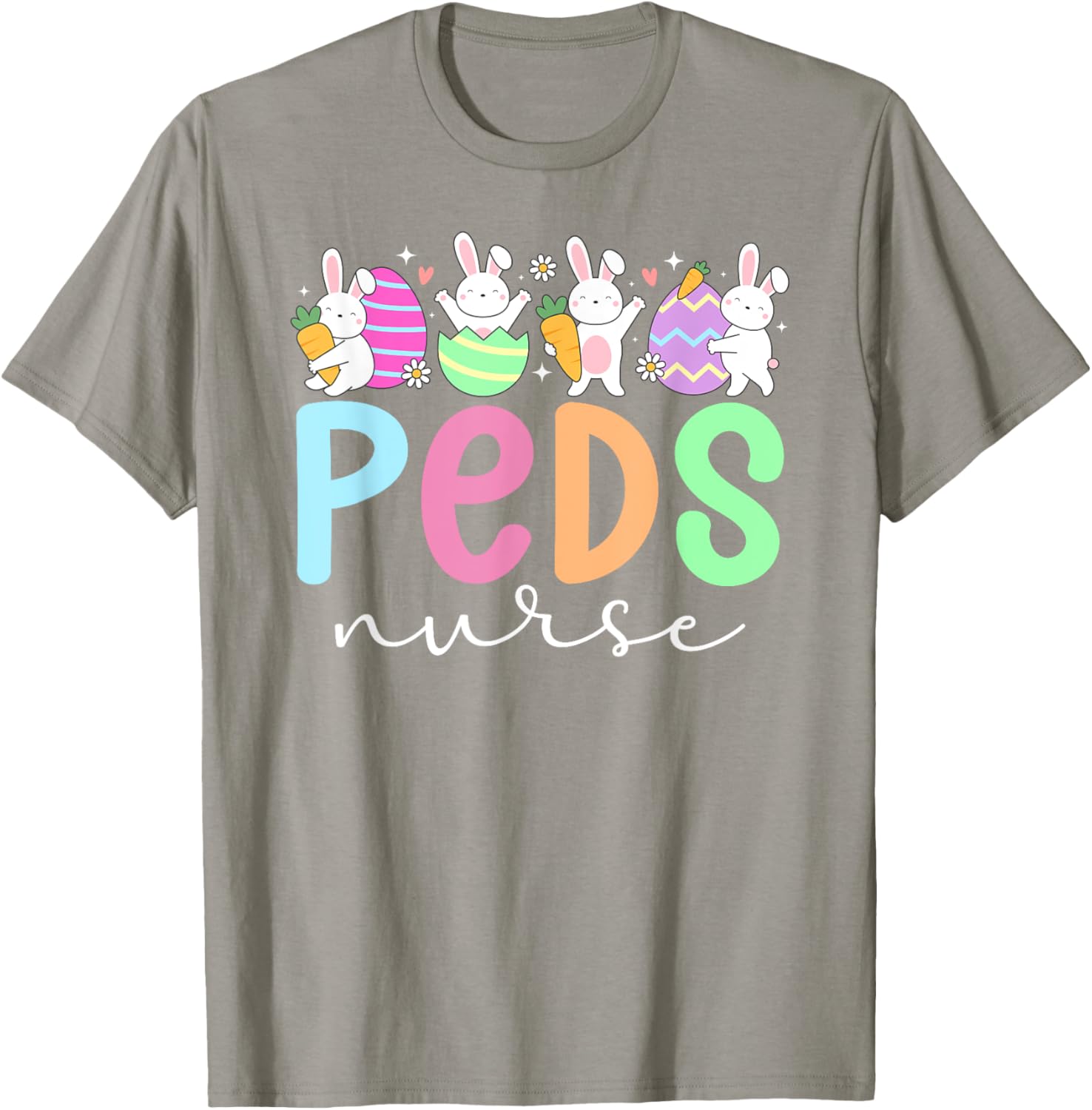 Pediatric Nurse Easter Bunny T-Shirt for Fun Easter Celebrations - 2