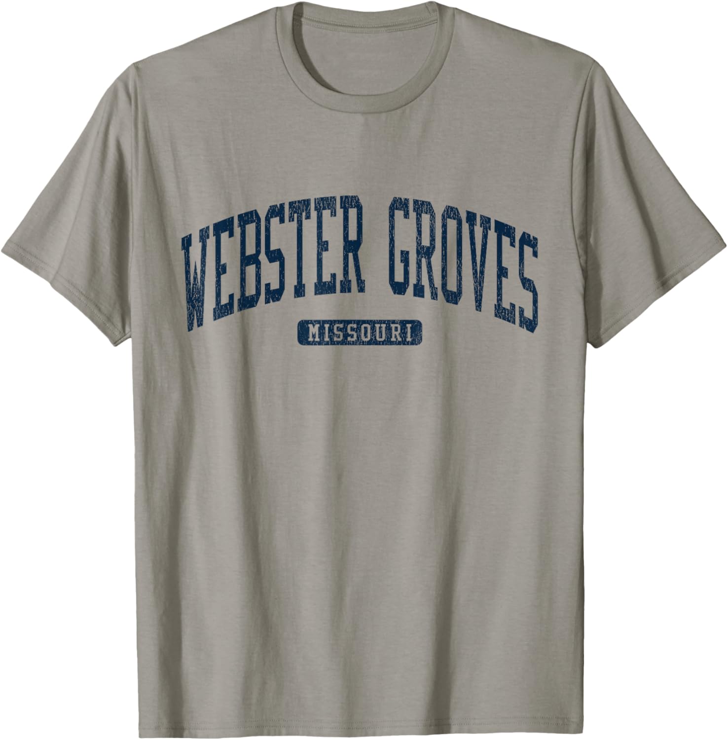 Webster Groves Missouri College Style Blue T-Shirt for Students and Alumni - 8