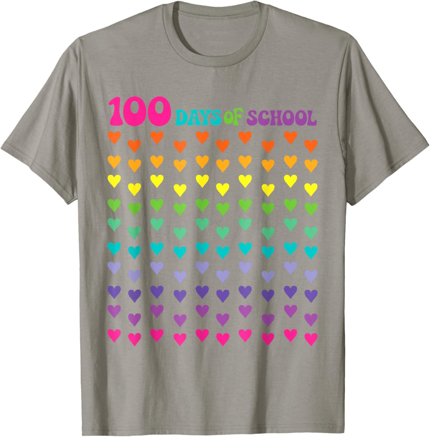 100th Day of School T-Shirt for Kids - Fun Math Numbers Design - 2