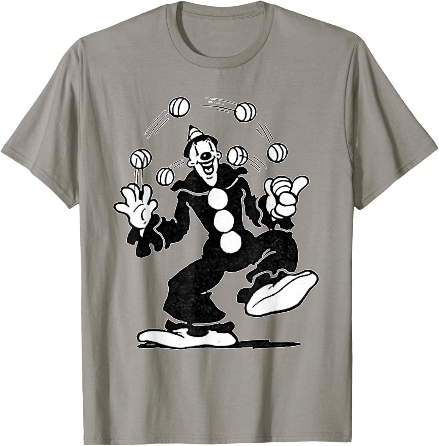 Koko the Clown Vintage Cartoon Juggling T-Shirt for Fun and Style - 13