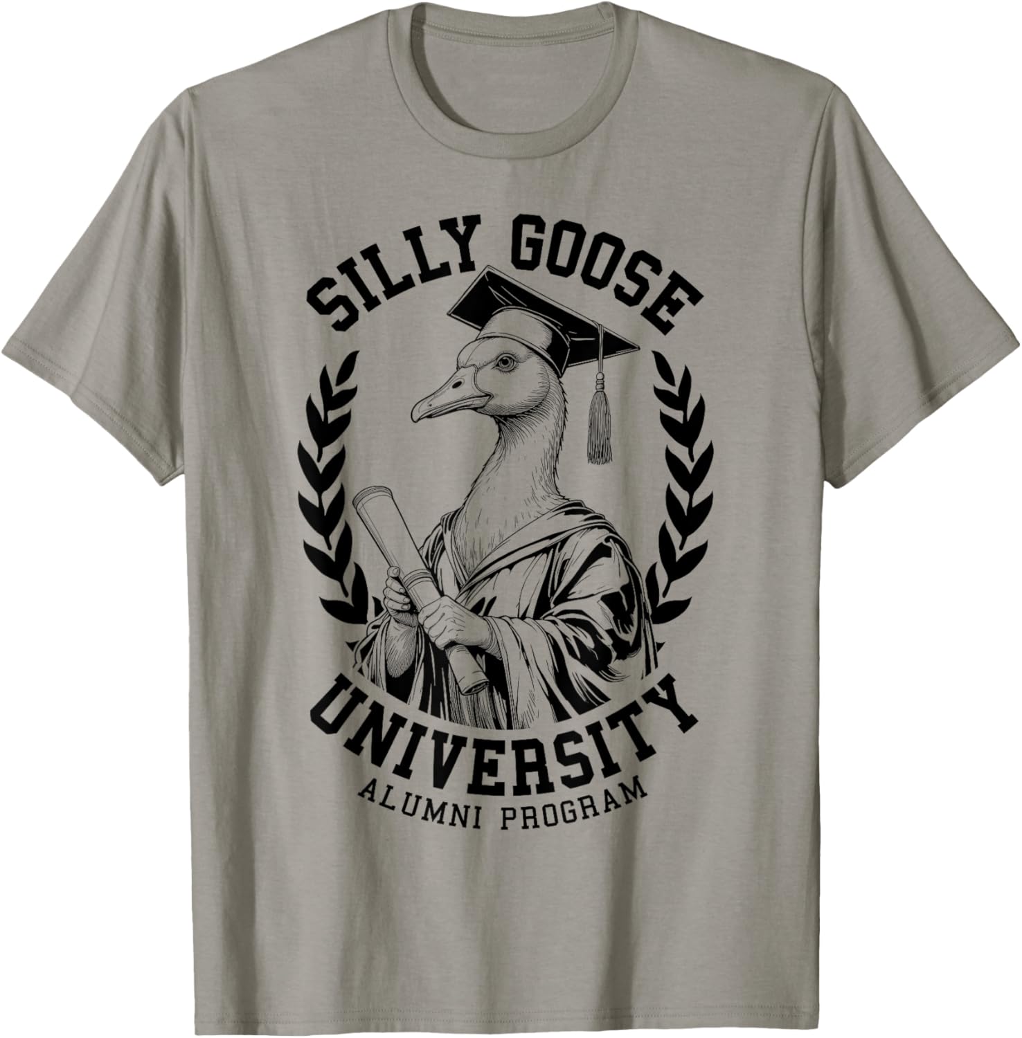 Silly Goose University Funny Alumni Varsity T-Shirt for Graduates - 7