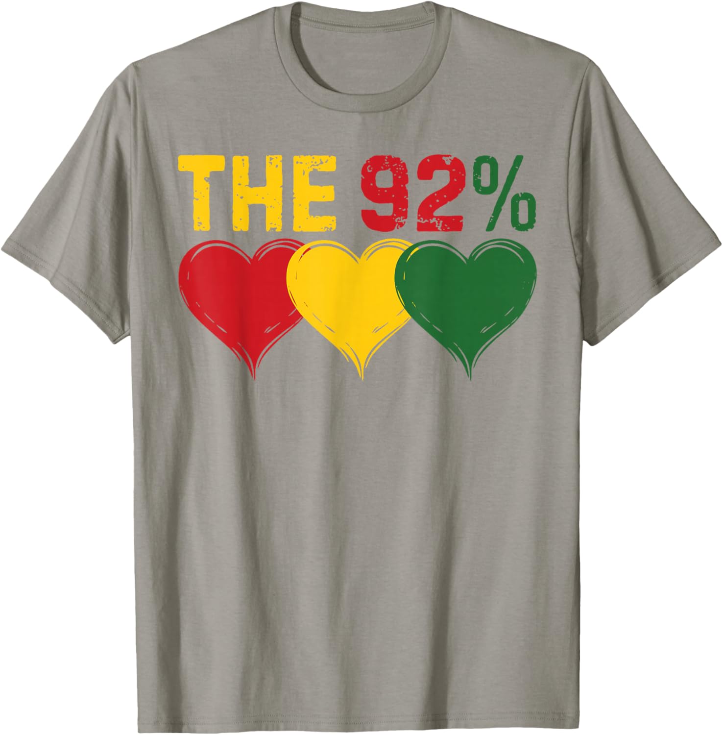 Celebrate Black Women's History Month with the 92% Art Collective Heart T-Shirt - 2