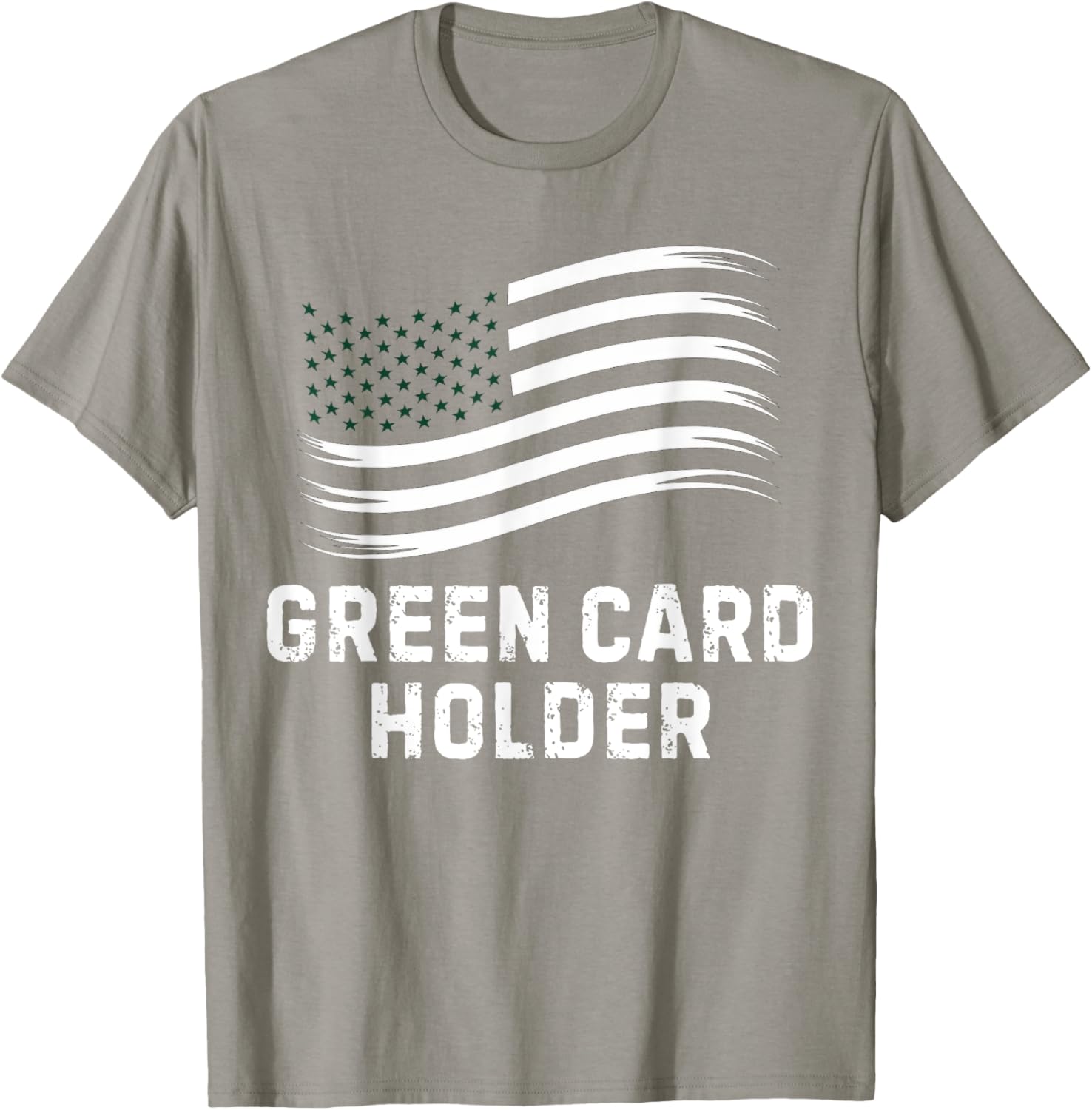Motivational Green Card Holder T-Shirt for USA Celebration for All - 16