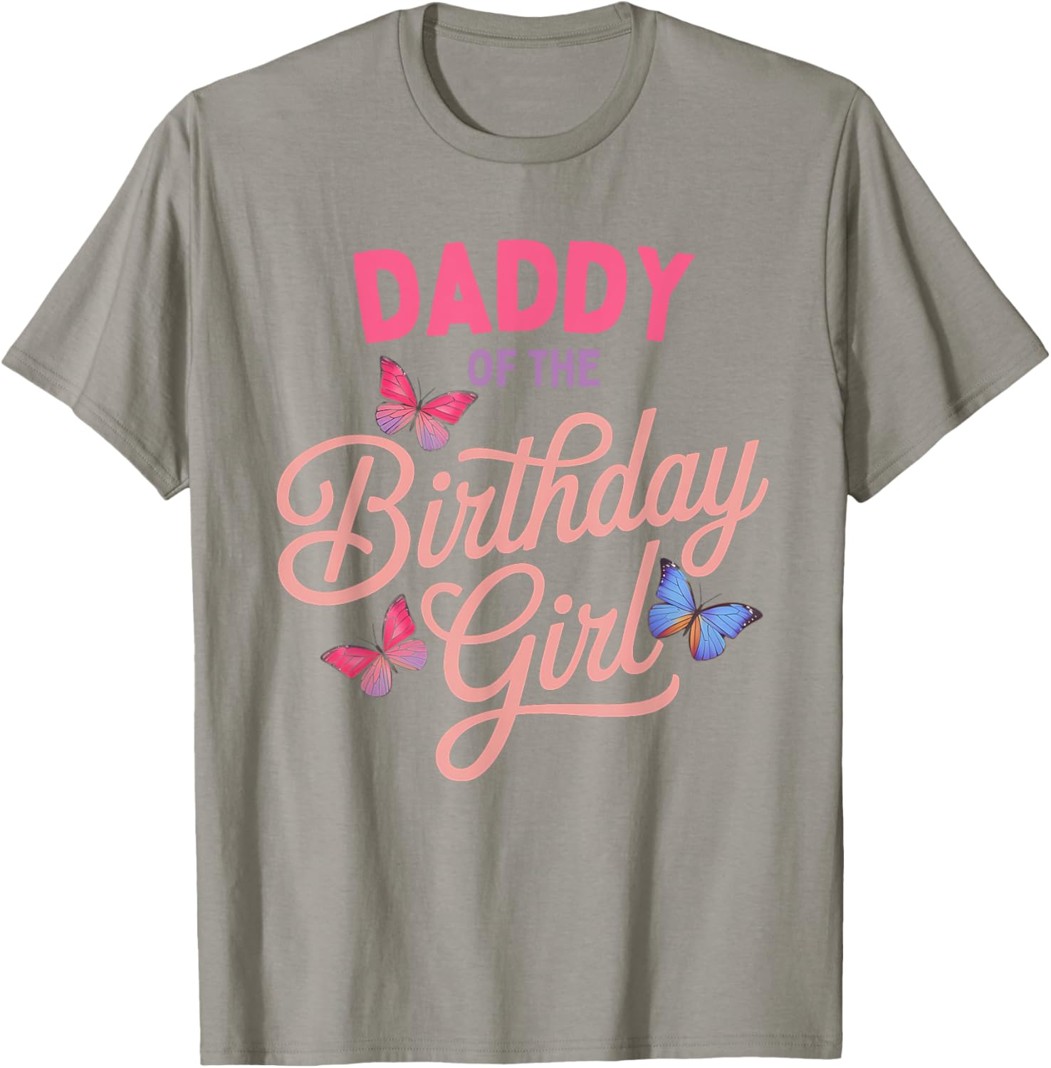 Daddy of the Birthday Girl Butterfly Family Matching T-Shirt - 10