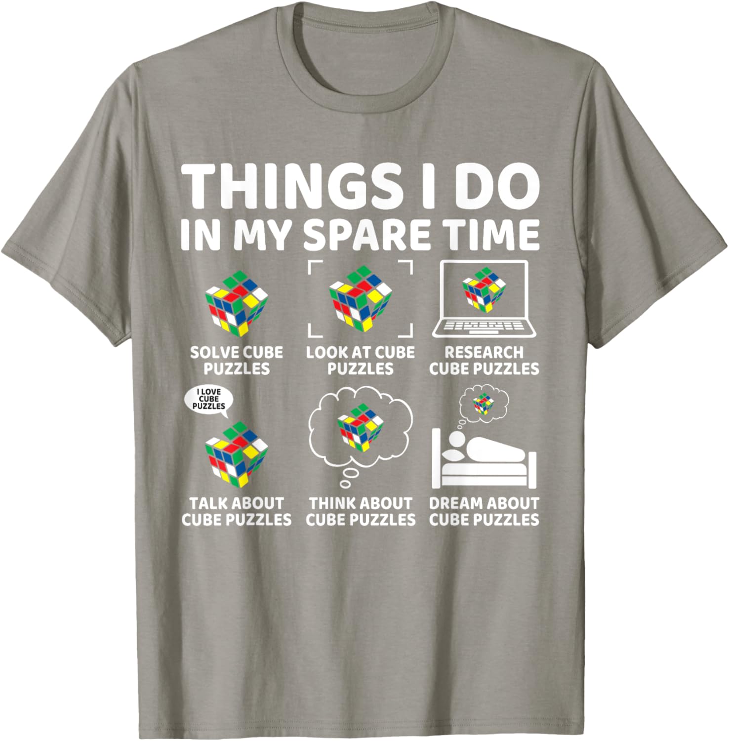 Funny Cube Puzzle Speed Cubing T-Shirt for Puzzle Lovers and Fans - 28