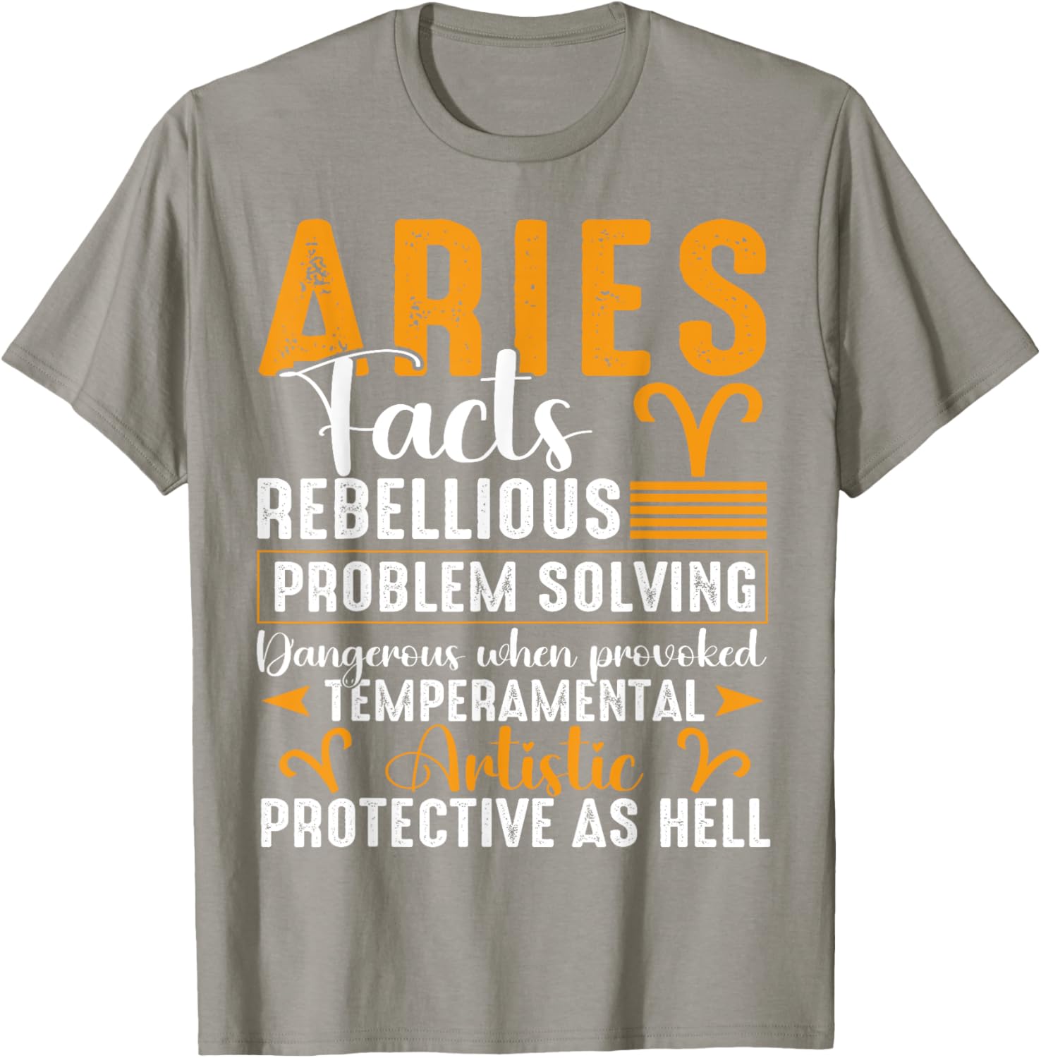 Aries Zodiac Facts T-Shirt for March April Birthdays - Fun Astrology Style - 7