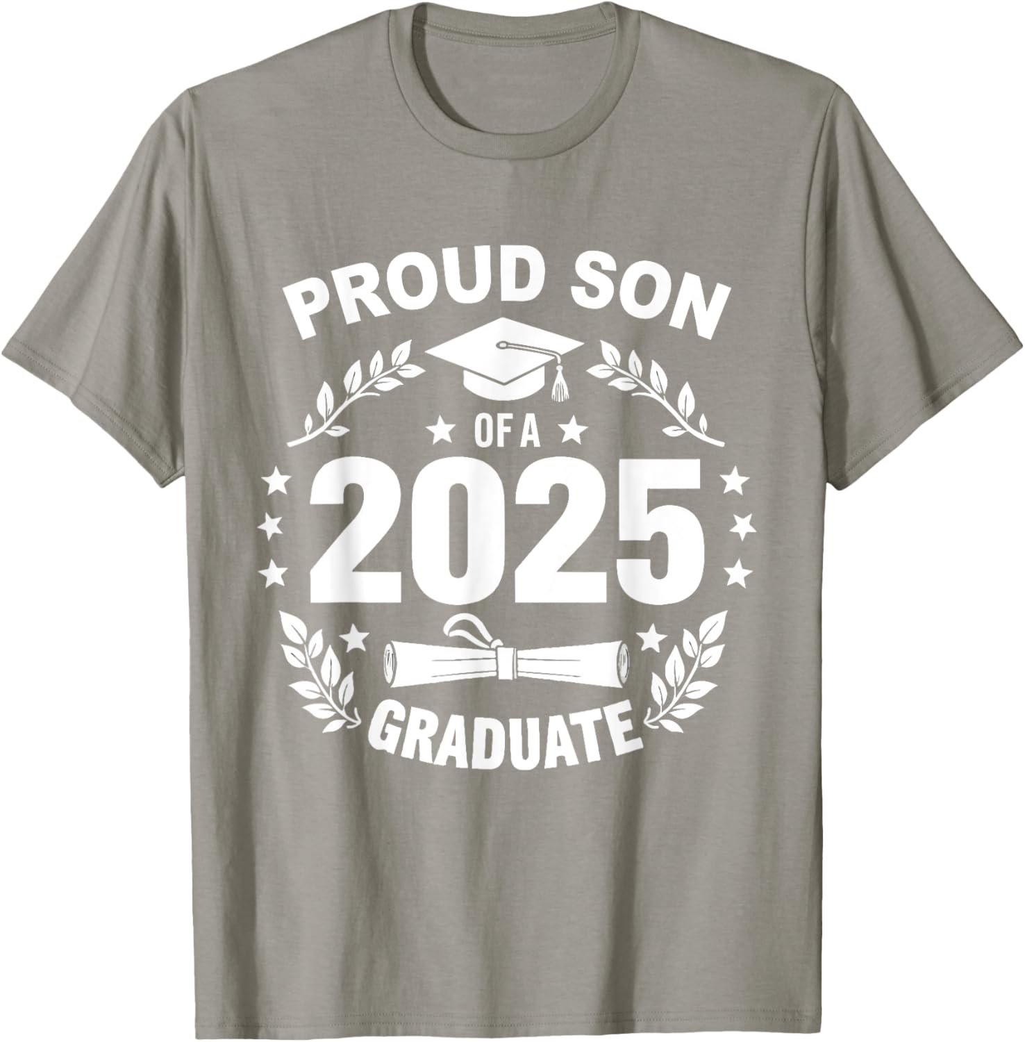 Proud Son of a 2025 Graduate T-Shirt for Class of 2025 Celebration - 17