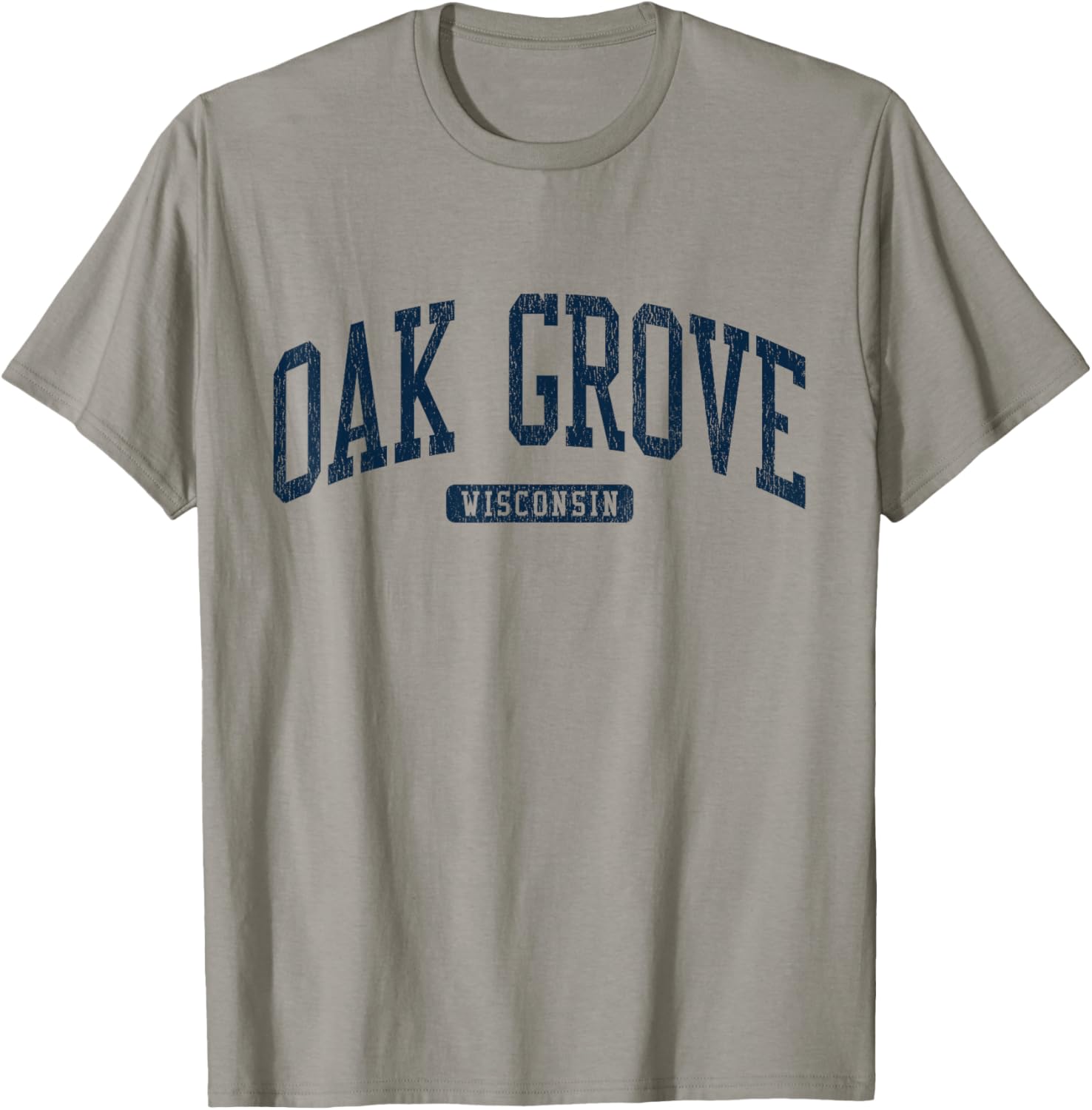 Oak Grove Wisconsin College Style Blue T-Shirt for Students and Alumni - 12