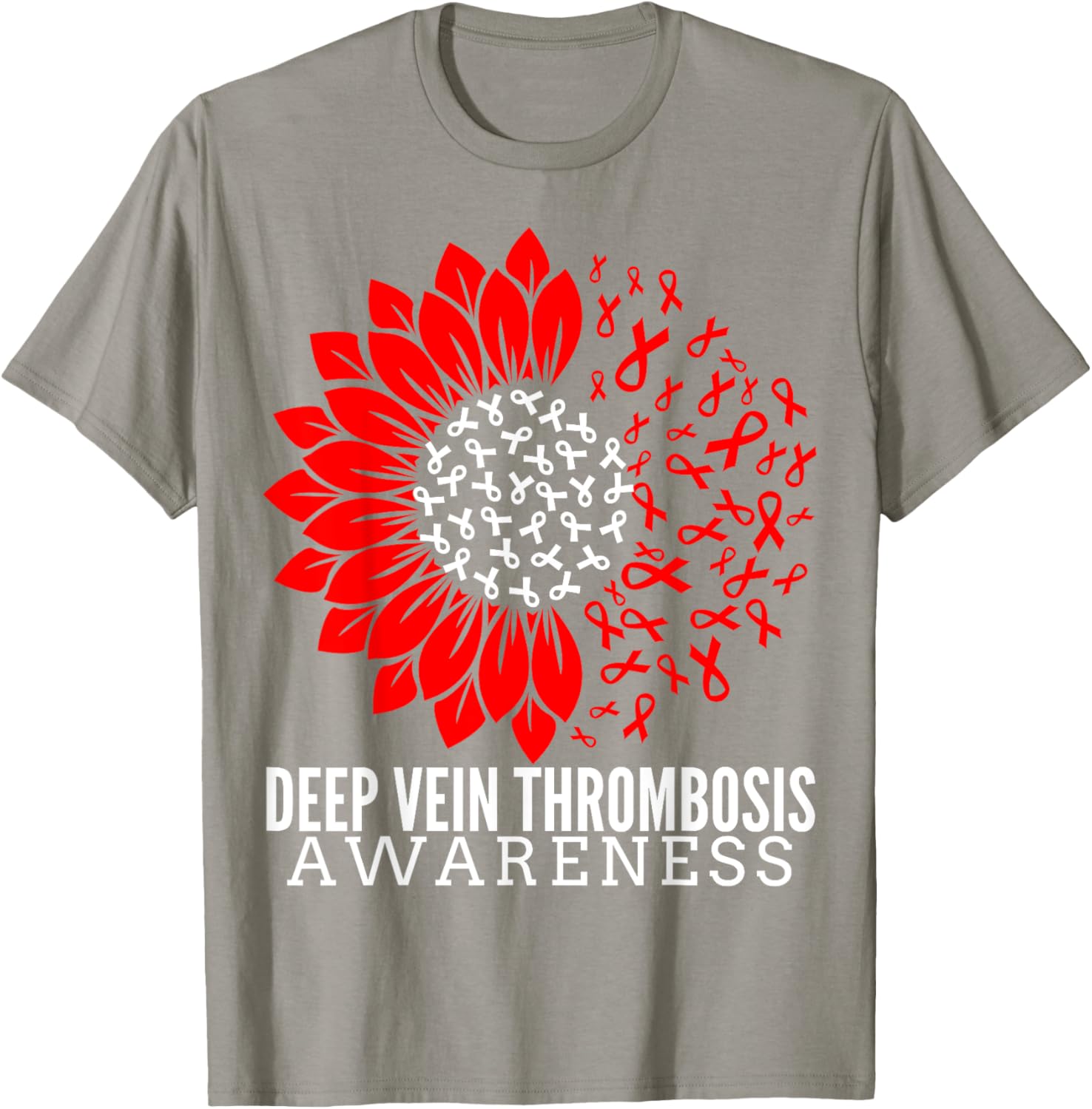DVT Fighter Sunflower Ribbon T-Shirt for Deep Vein Thrombosis Awareness - 11