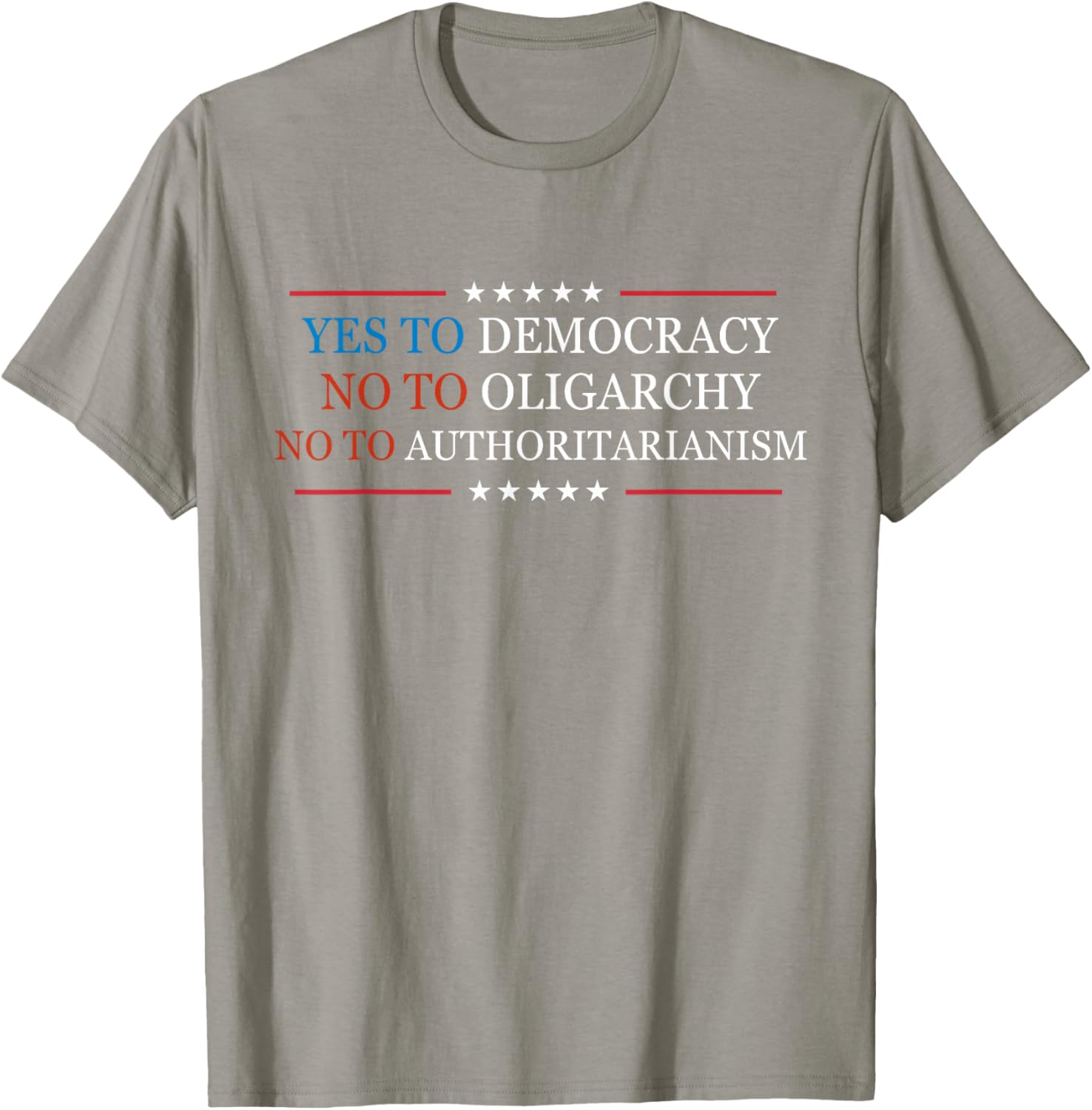 Yes To Democracy No To Oligarchy Bernie Sanders Quote T-Shirt for Activists - 7