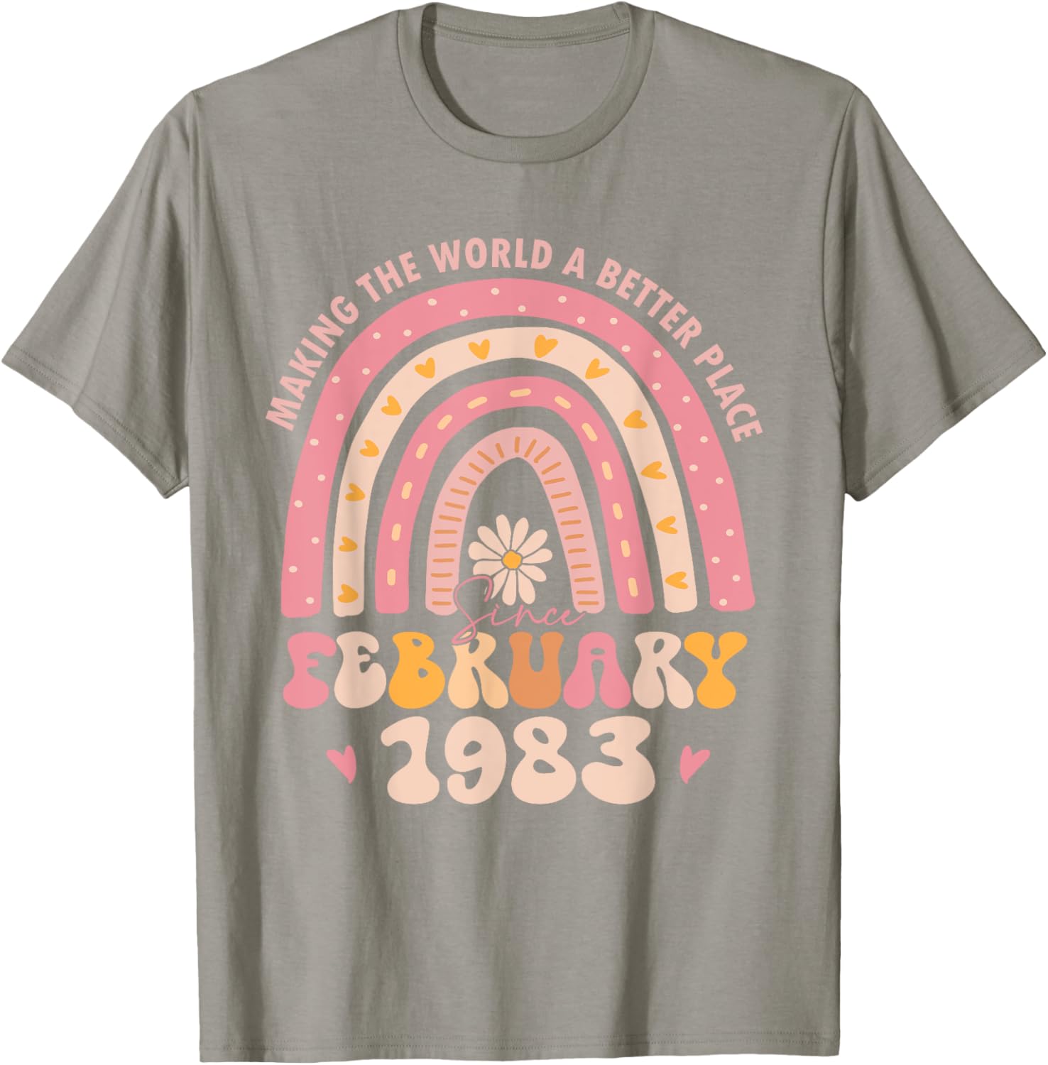 Retro 42nd Birthday T-Shirt for Women - Turning 42 February 1983 Outfit - 12
