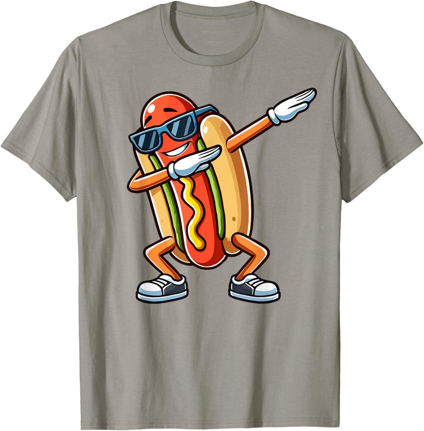 Funny Dabbing Hotdog Sunglasses Kids T-Shirt for Dog and Hotdog Lovers - 23