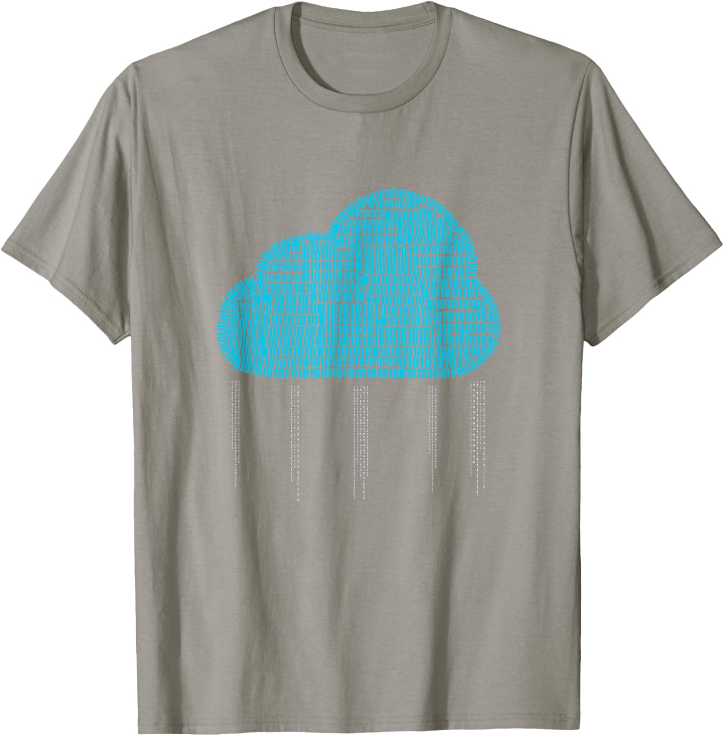 Funny IT Developer T-Shirt for Men and Women - Binary Cloud Coder Design - 16
