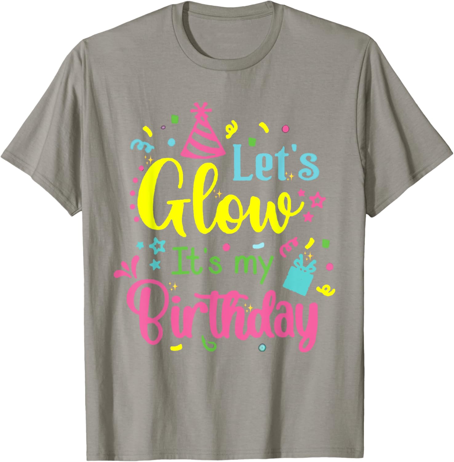 Glow in the Dark 80s Birthday Party Team T-Shirt for Fun Celebrations - 4
