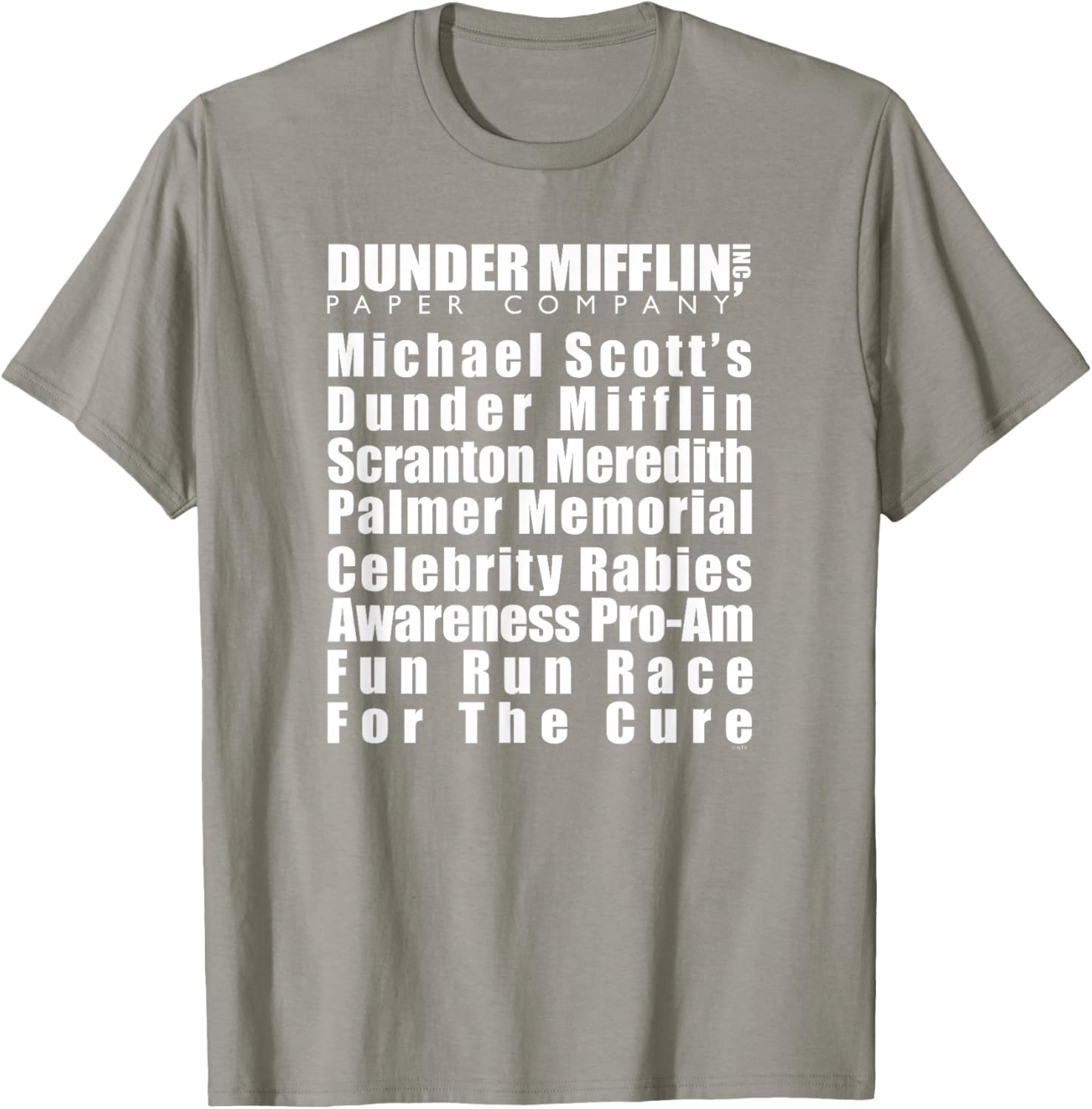 Michael Scott Fun Run T-Shirt with Dunder Mifflin Logo - Office Gear - 4