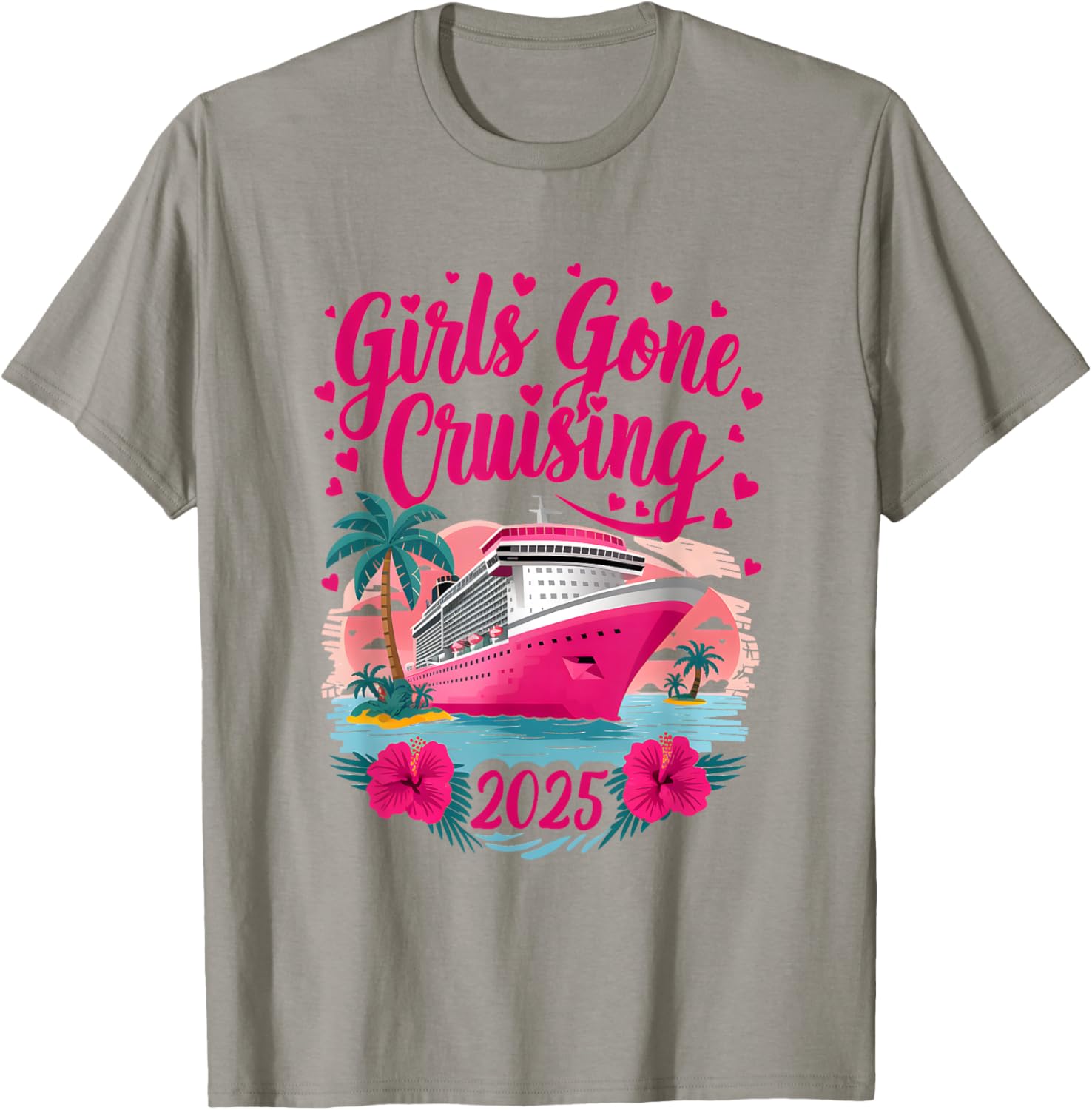 Girls Gone Cruising 2025 Fun Women Cruise T-Shirt for Best Friends - 19