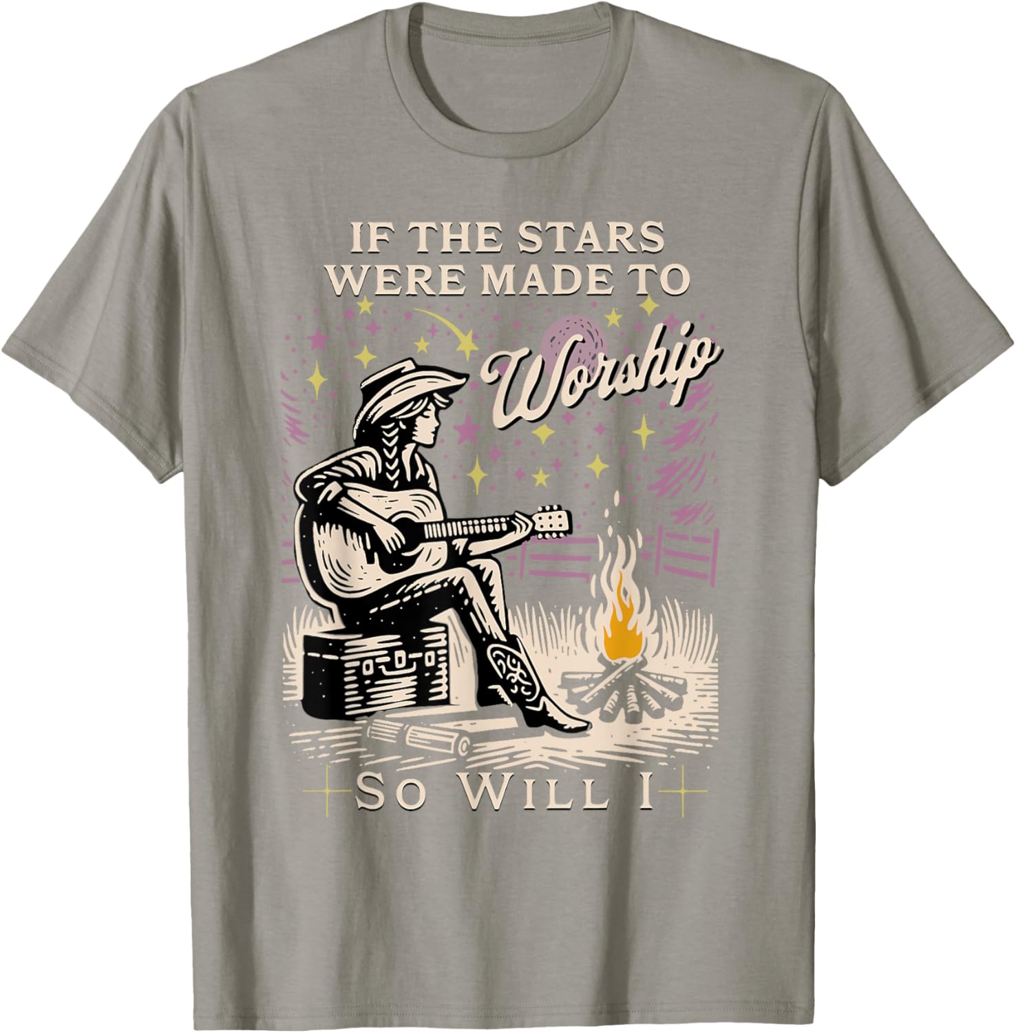 If The Stars Were Made To Worship So Will I T-Shirt for Believers - 7