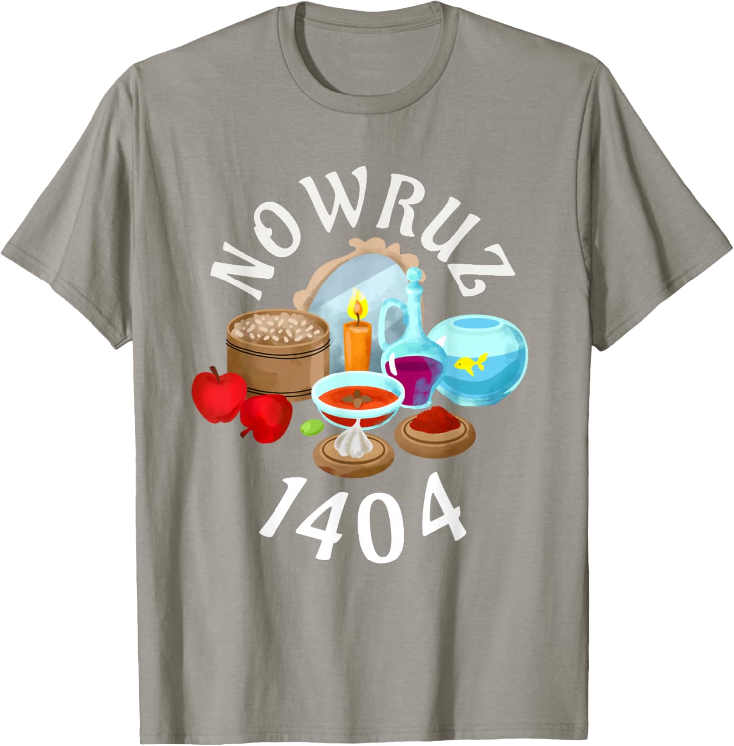 Myoan Unisex Persian Nowruz 1404 T-Shirt Celebrating Haft Sin Culture - 8