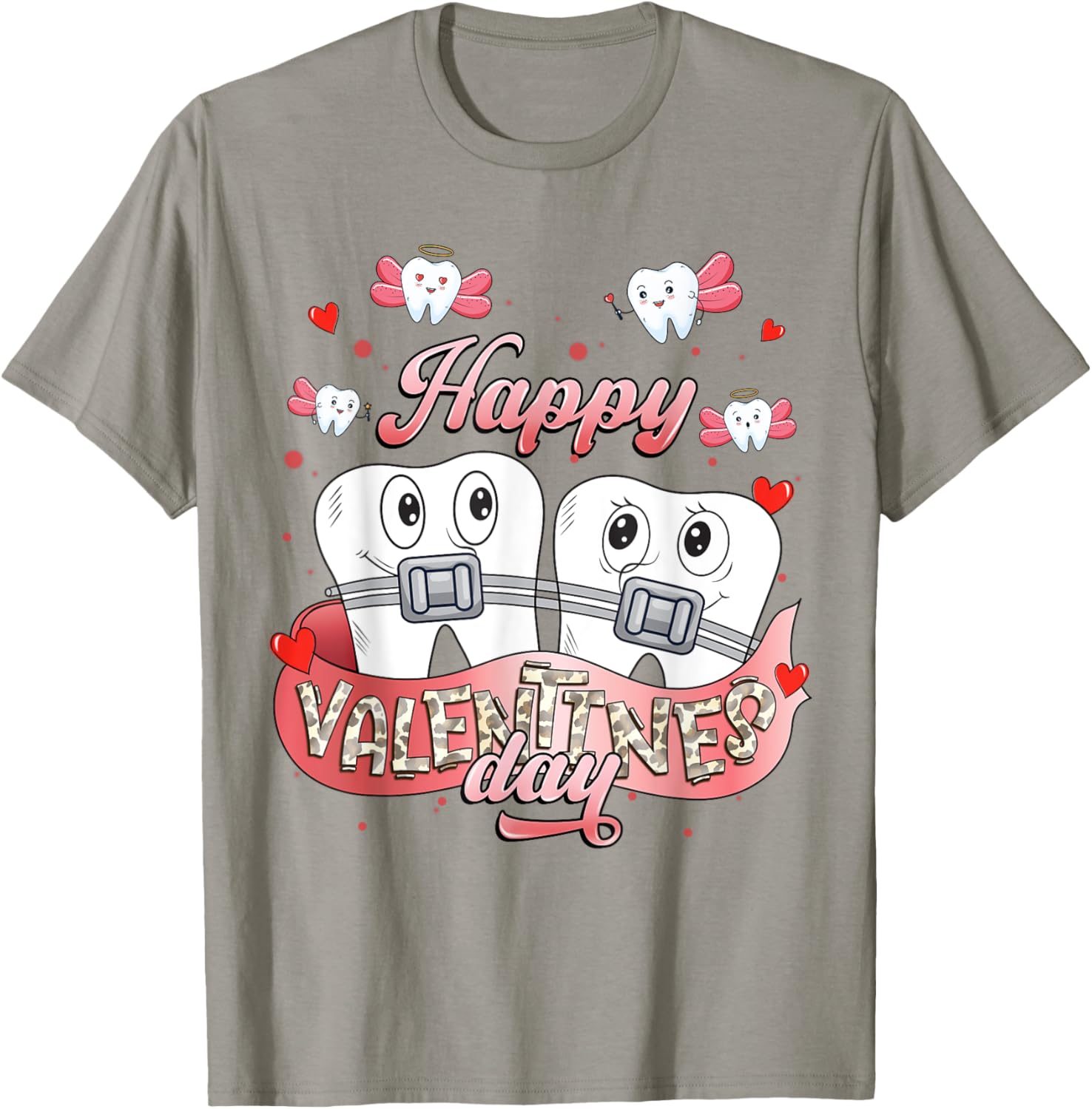 Funny Happy Valentine's Day T-Shirt for Dentists and Orthodontists - 6