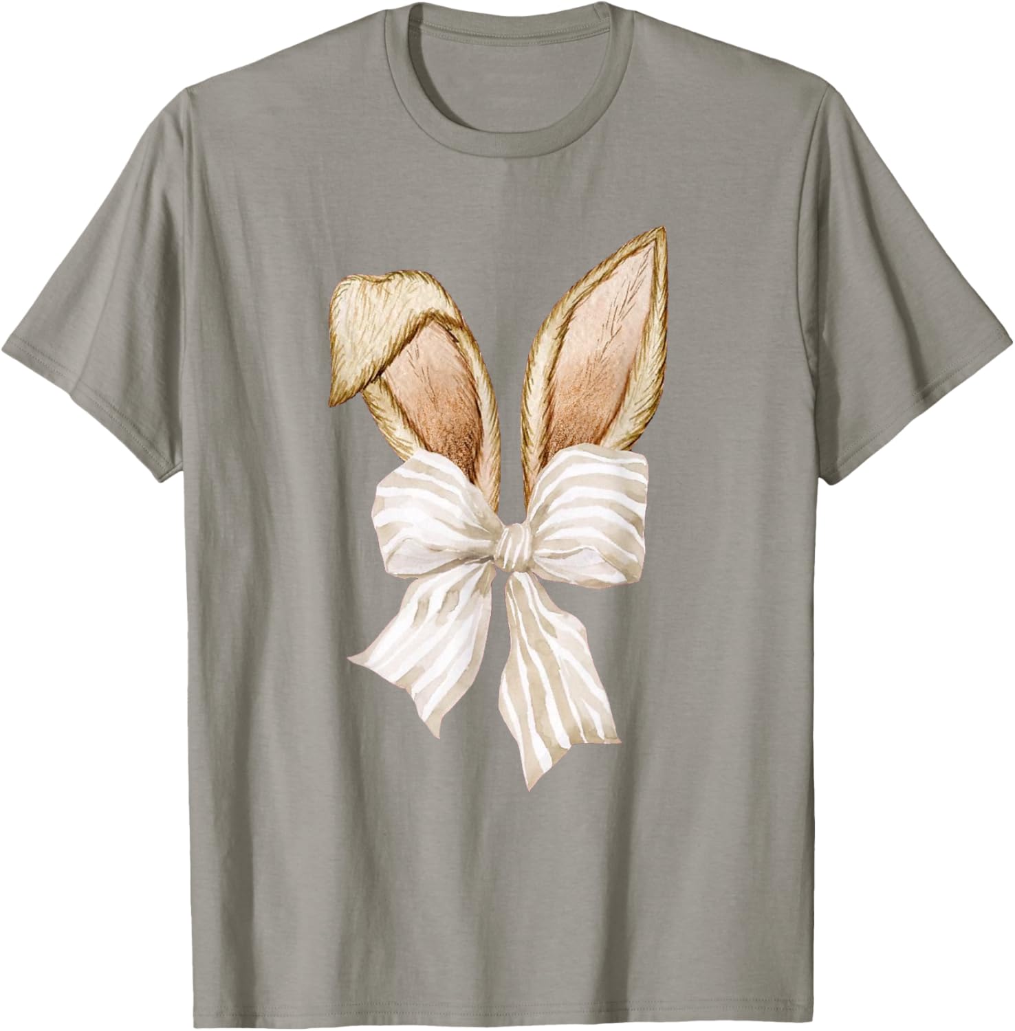 Coquette Bow Bunny Ears Rabbit Retro Easter Day T-Shirt for Kids - 21