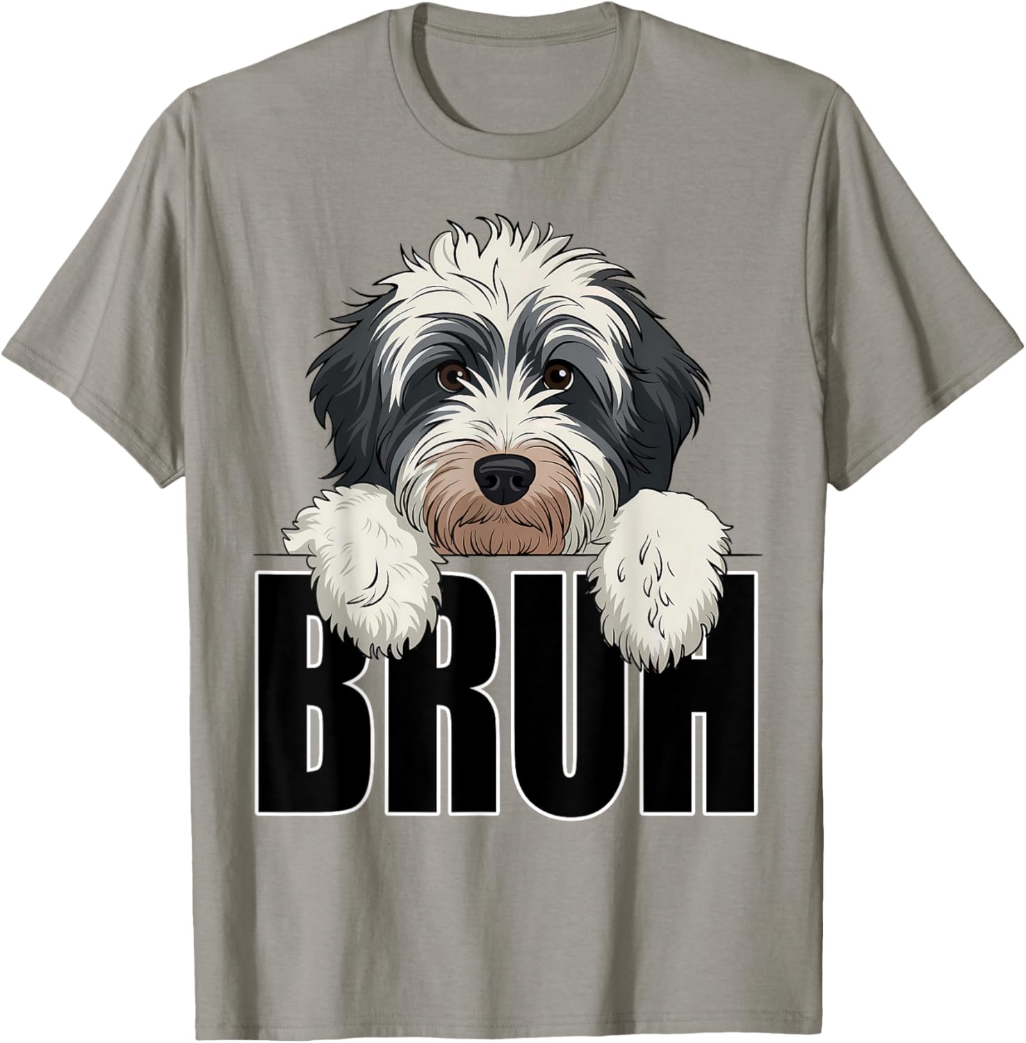 Funny Bruh Bernedoodle T-Shirt for Dog Lovers - Perfect for Boys and Kids - 25