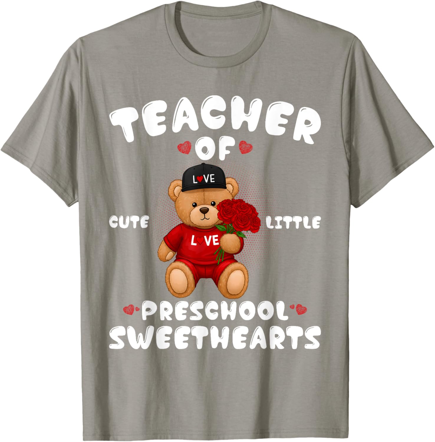 Cute Valentine's Day T-Shirt for Preschool Teachers in Love - 13