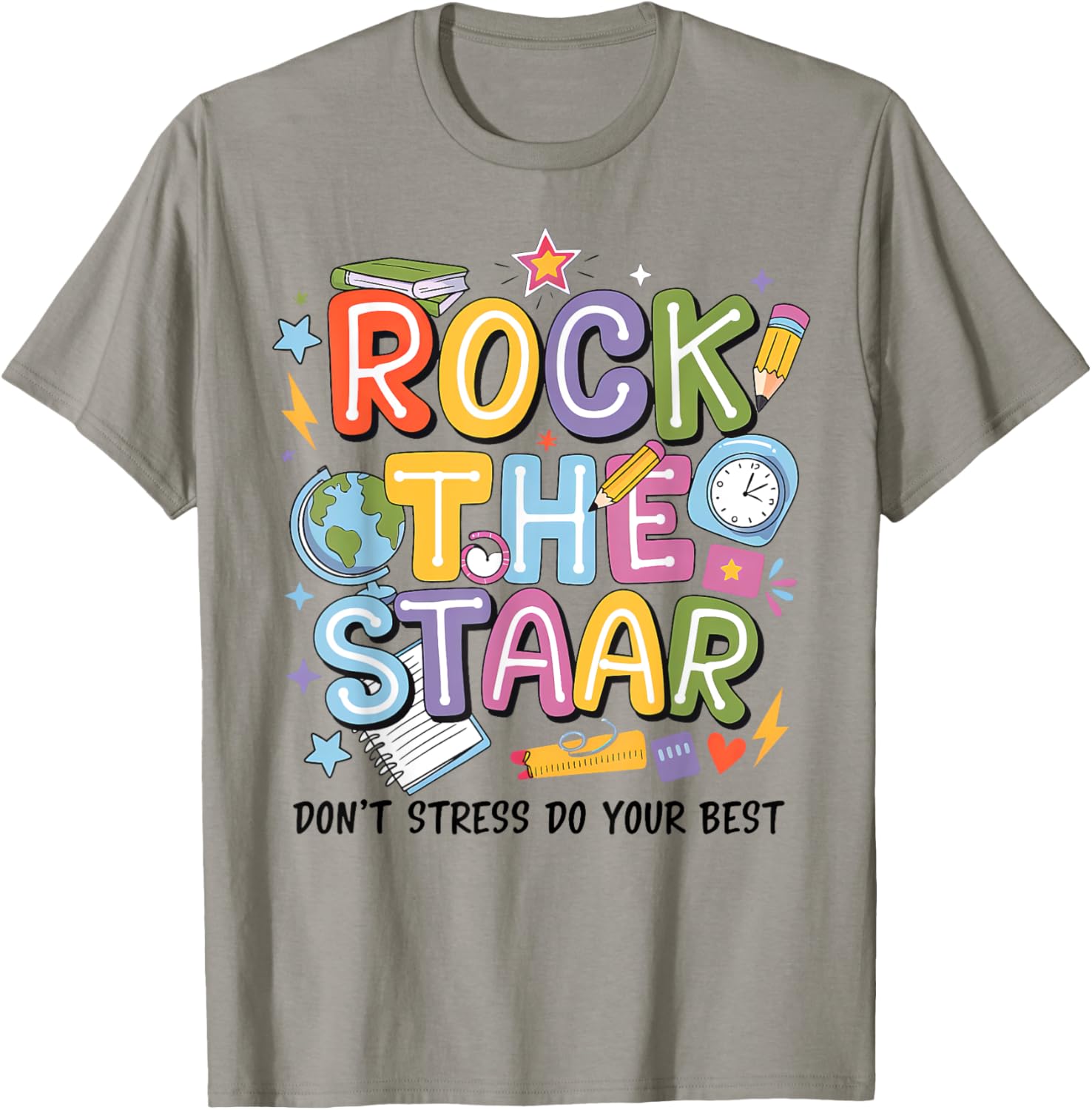 Rock The Test STARR Day Teacher Motivational T-Shirt for Testing Success - 10