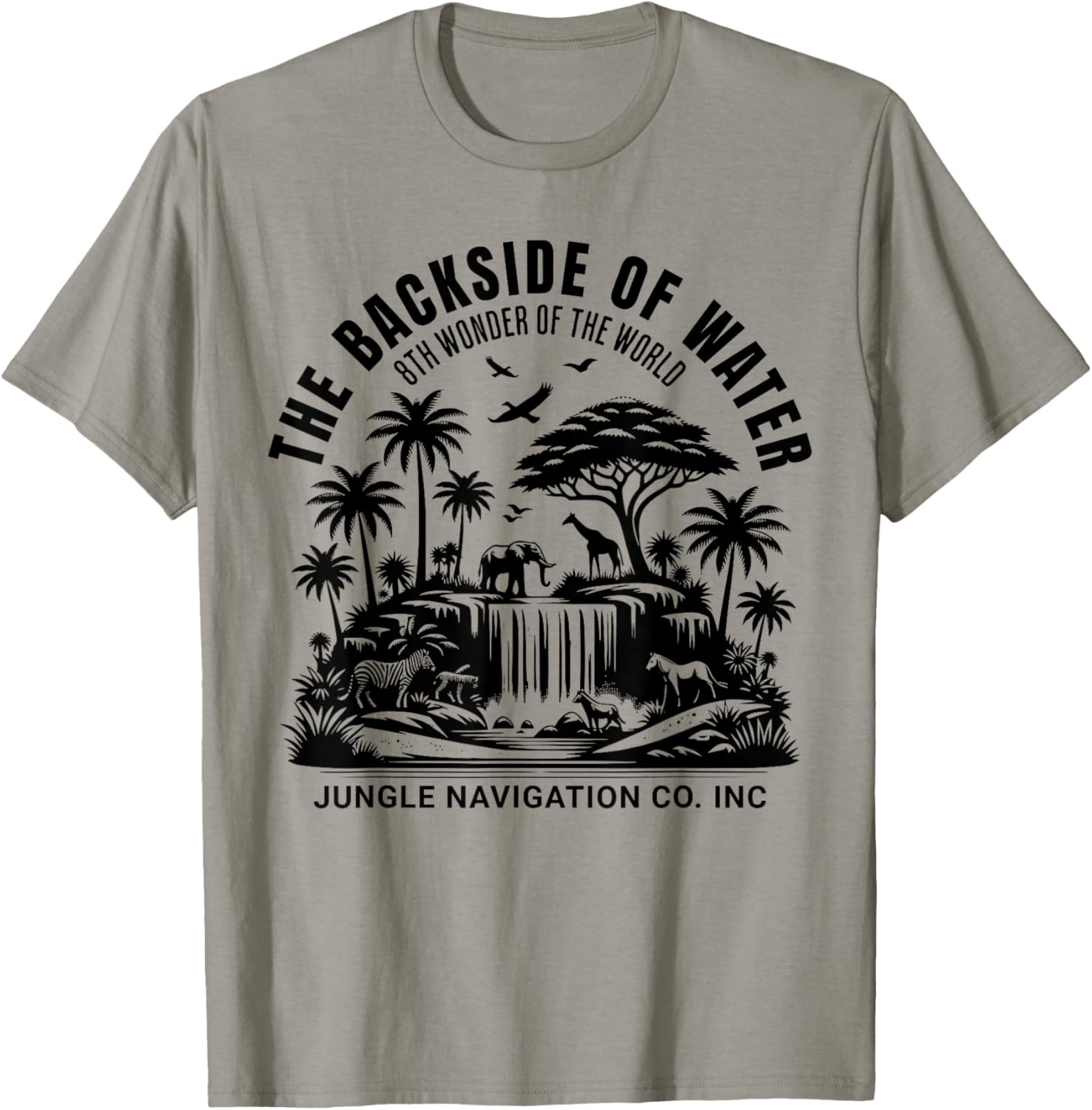 Jungle Adventure T-Shirt Backside of Water Cruise Theme Park Ride - 14
