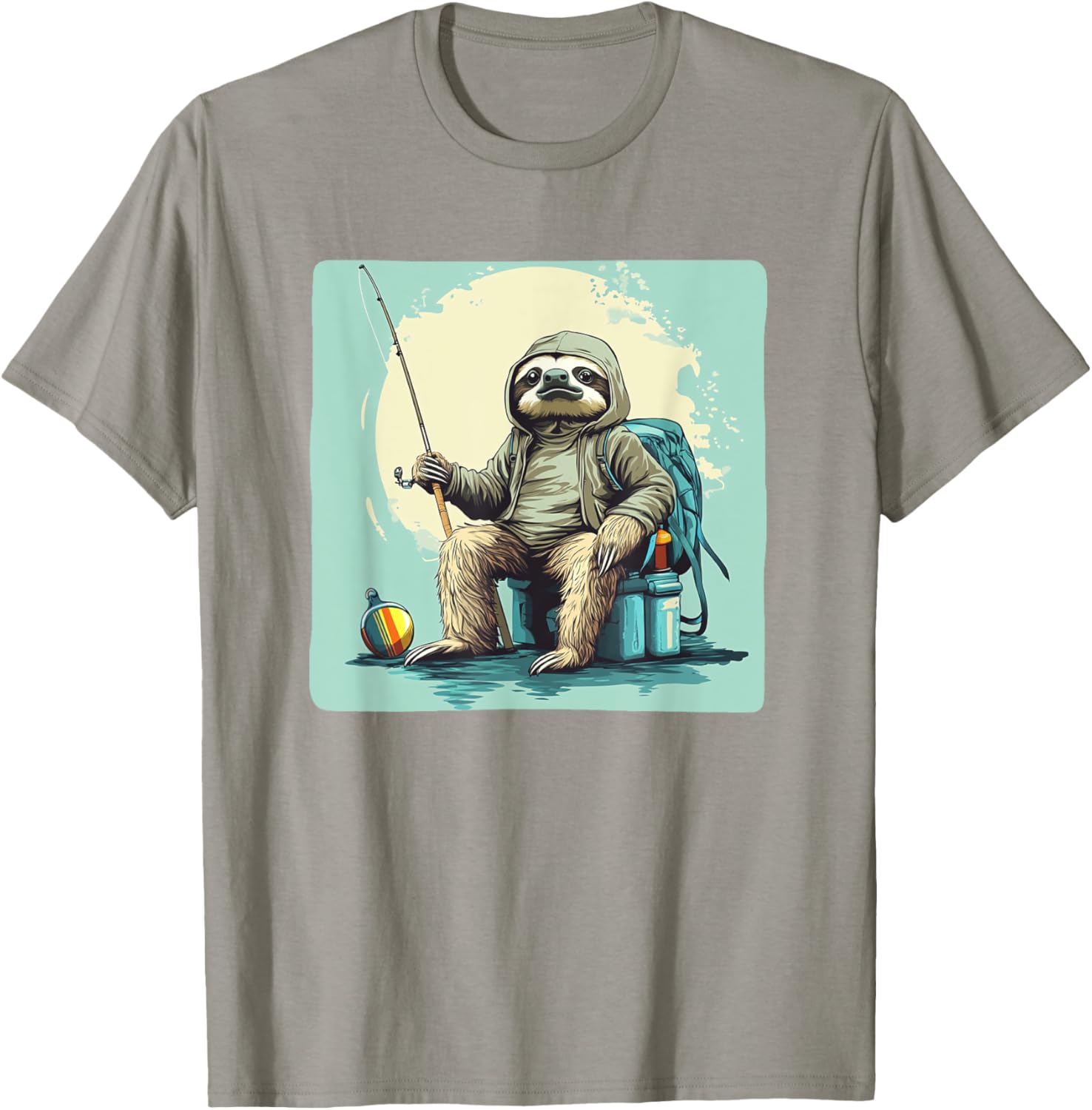 Fishing Sloth T-Shirt - Slow and Steady Wins the Catch Apparel - 21