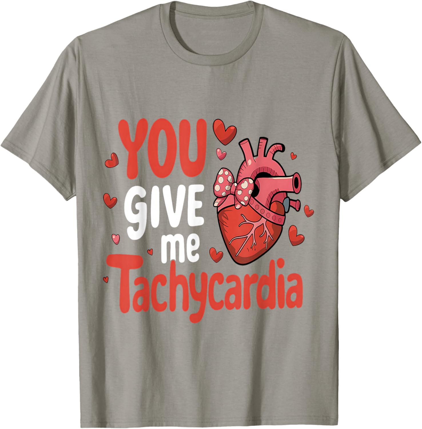 Cute You Give Me Tachycardia Nurse Valentines Day Scrub Top for Women - 12