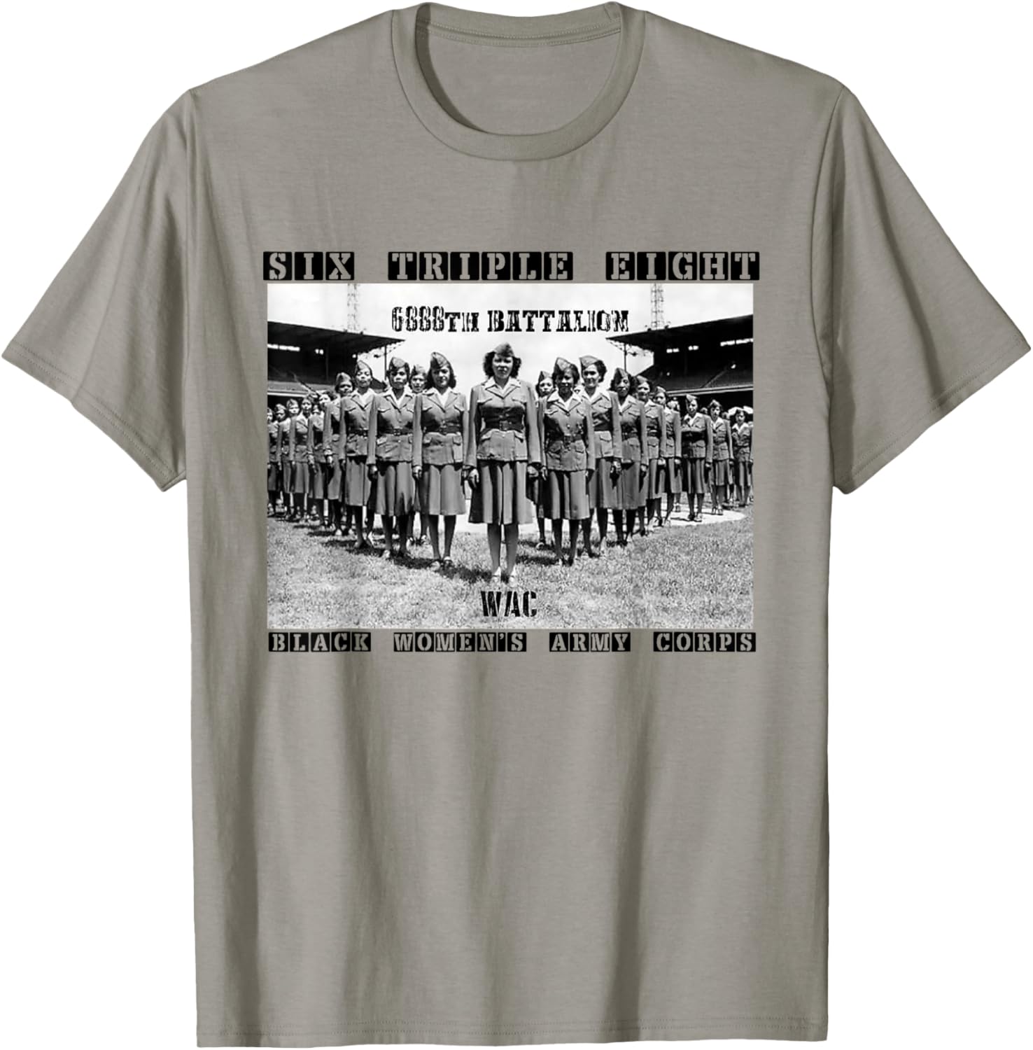 Elegant 6888th Army Corps T-Shirt for Black Women – Support Charity Adams - 4