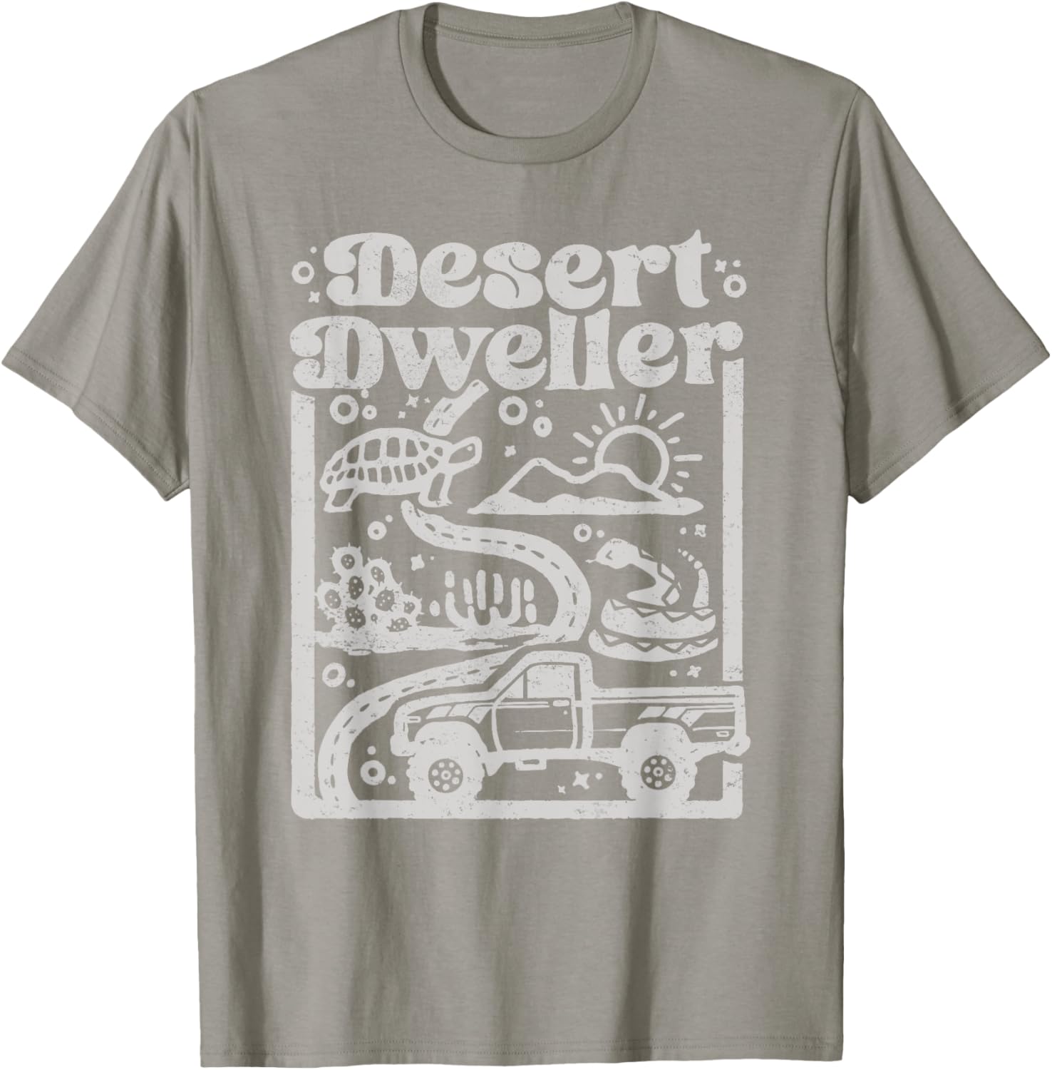 Vintage Desert Dweller Mountain Tee for Vehicle Lovers - Stylish T-Shirt - 19