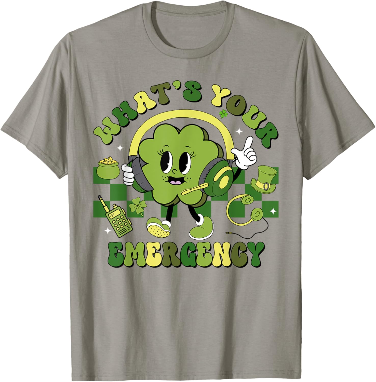 Shamrock Emergency Dispatcher St Patrick's Day T-Shirt for Fun Celebrations - 4